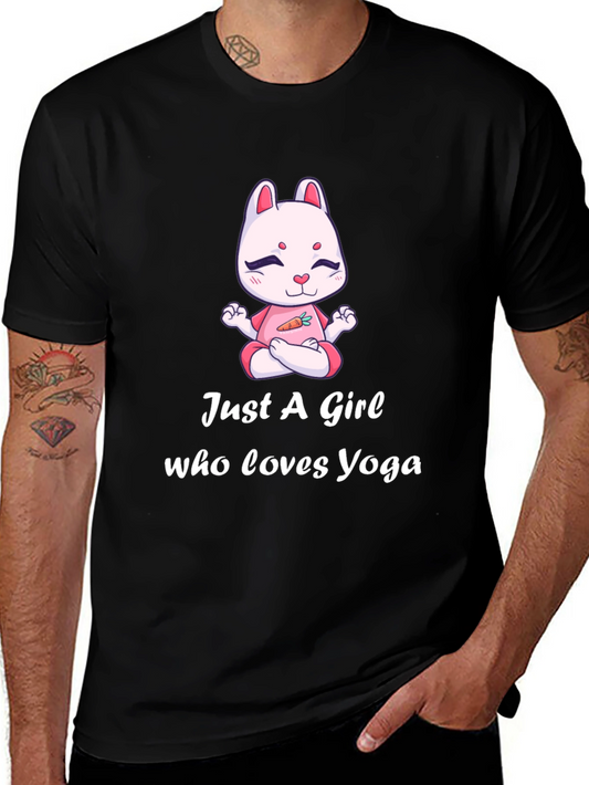 Yoga Girl Bunny T-Shirt - Cute Yogi Tee