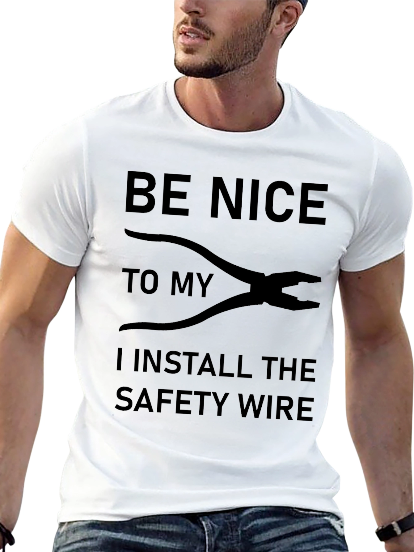 Be Nice to My Safety Wire Installer Graphic Tee