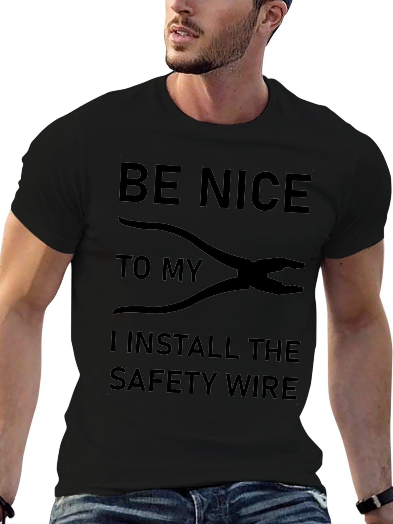Be Nice to My Safety Wire Installer Graphic Tee
