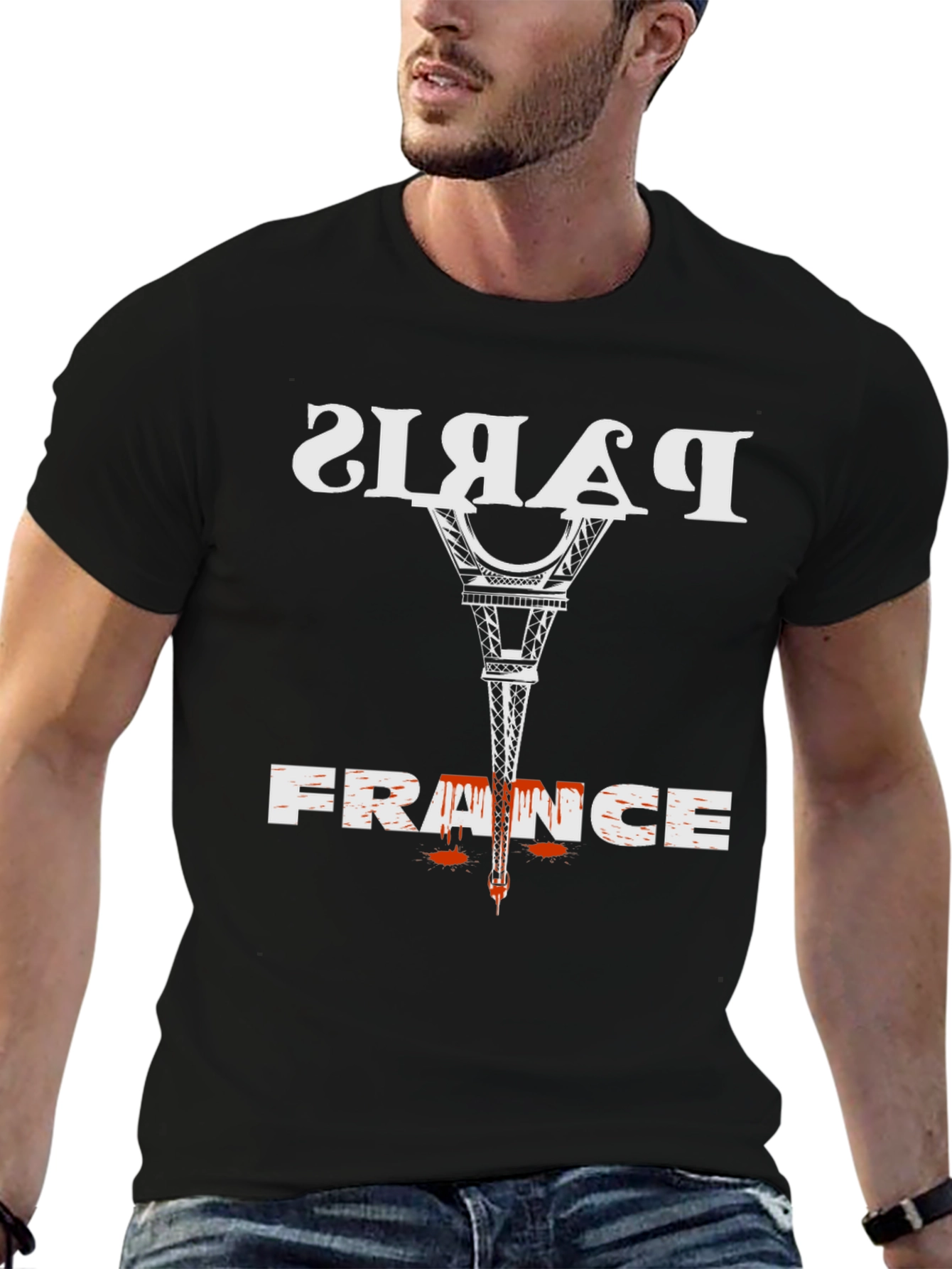 Paris France Graphic Tee - Eiffel Tower