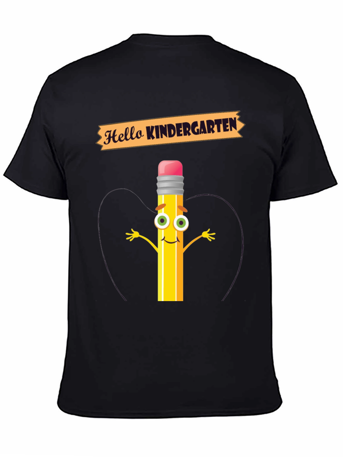 Hello Kindergarten T-Shirt - Back to School Pencil Tee