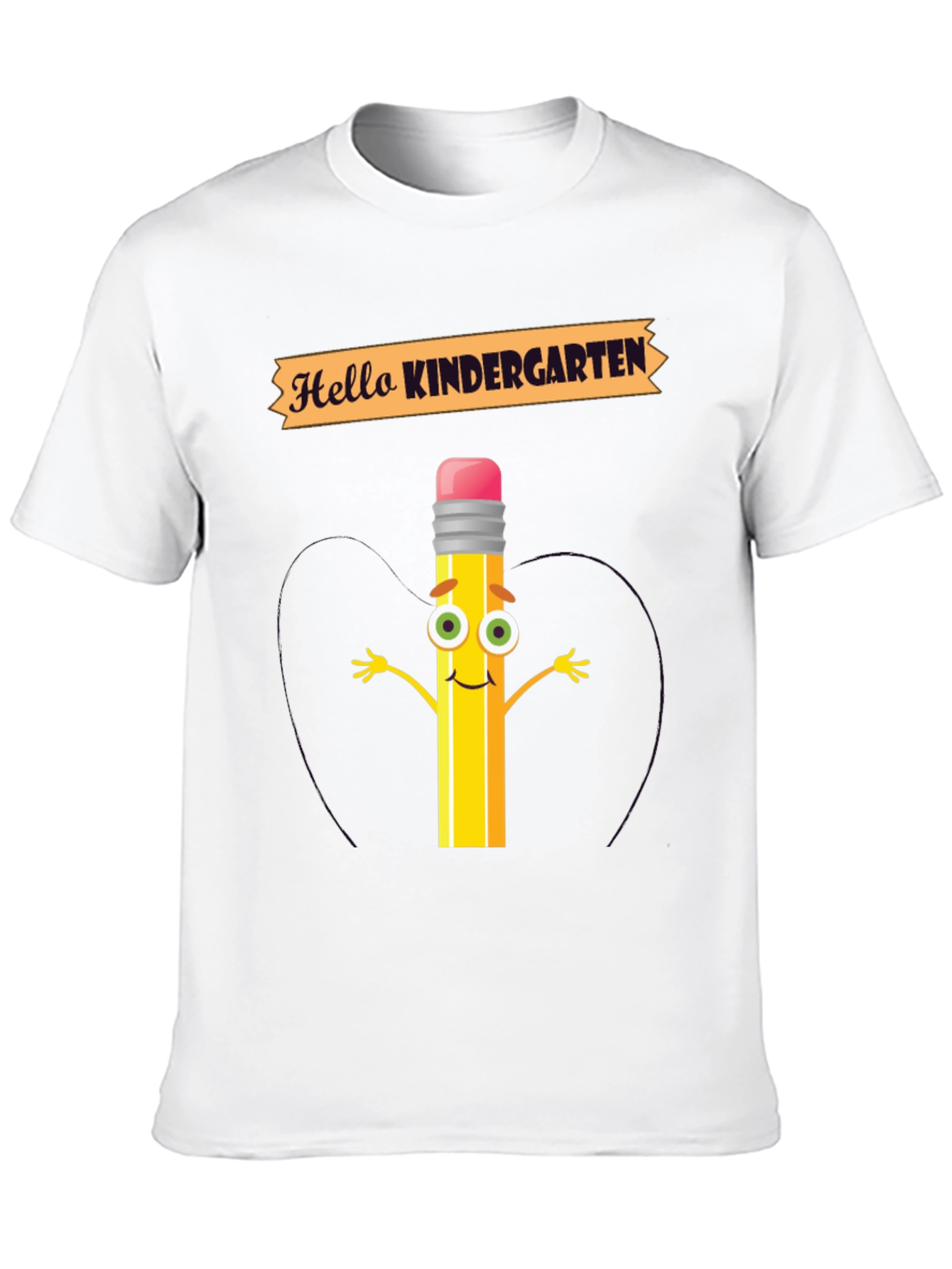 Hello Kindergarten T-Shirt - Back to School Pencil Tee
