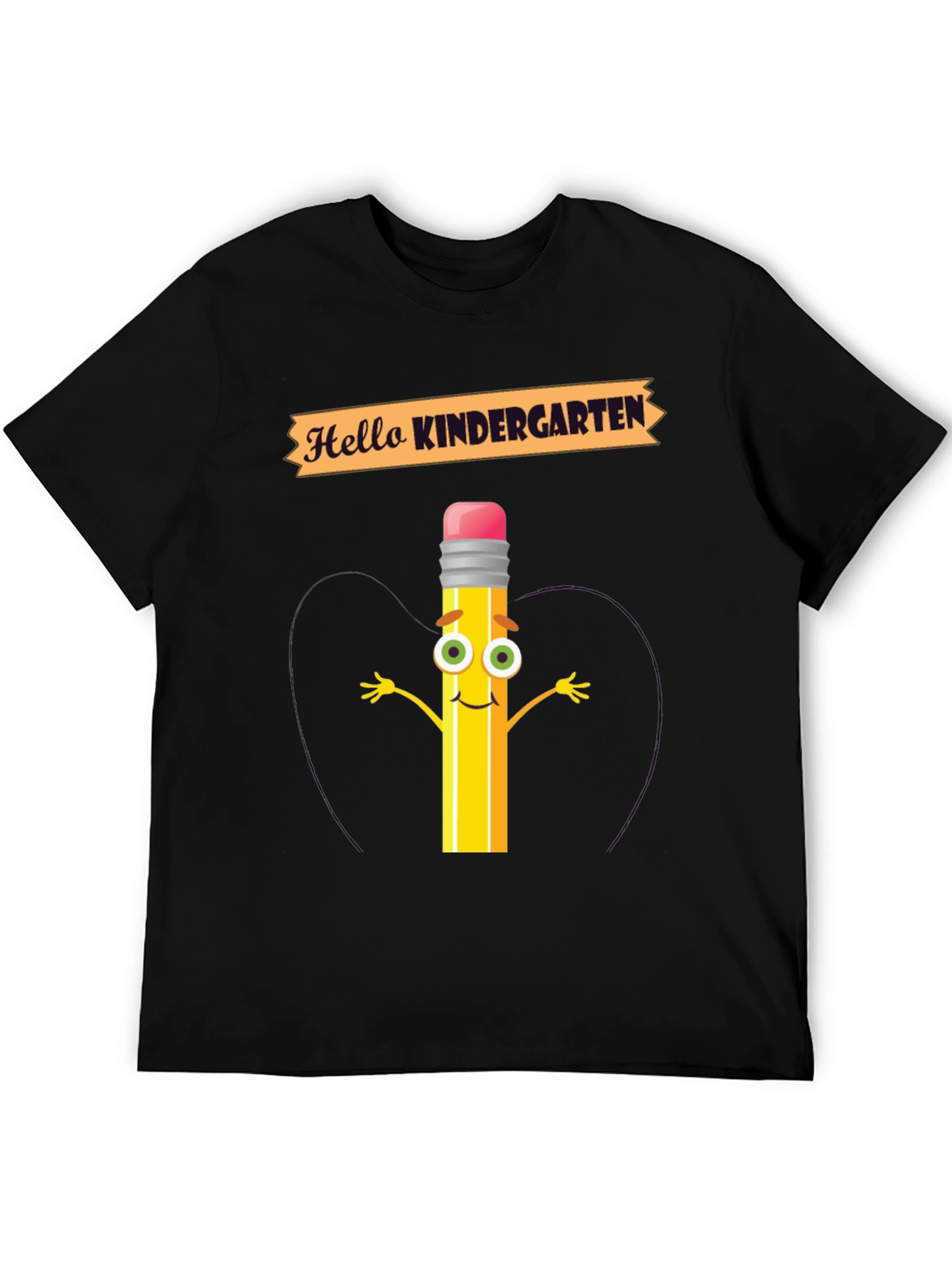 Hello Kindergarten T-Shirt - Back to School Pencil Tee