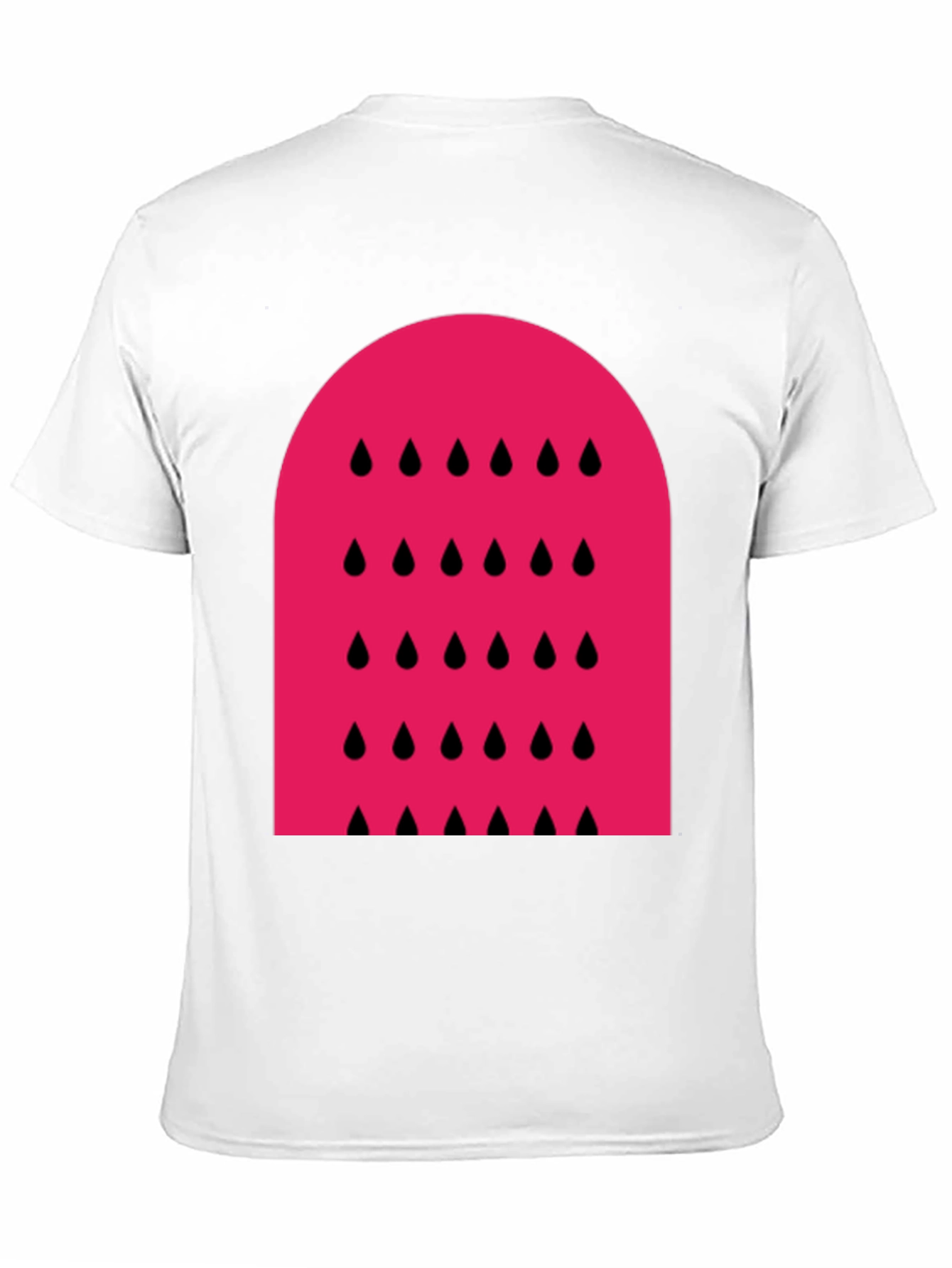 Modern Watermelon Graphic Tee - Black