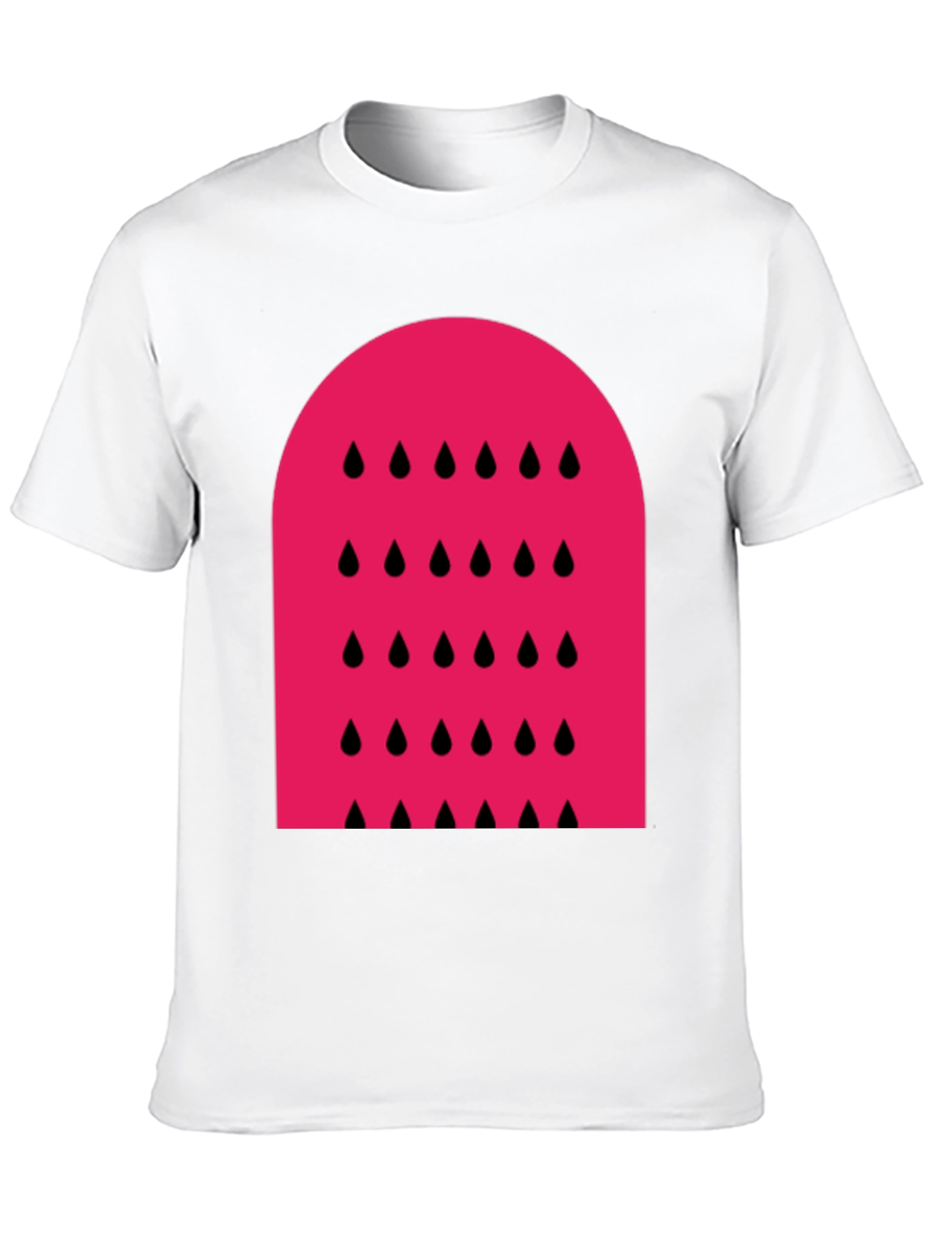 Modern Watermelon Graphic Tee - Black