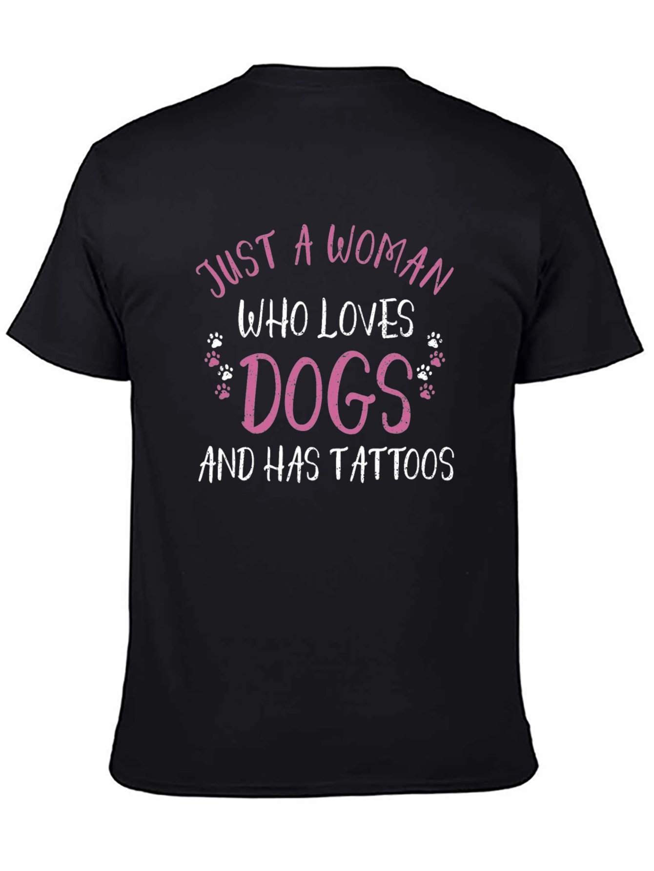 Woman Loves Dogs T-Shirt Tattooed Lady Tee