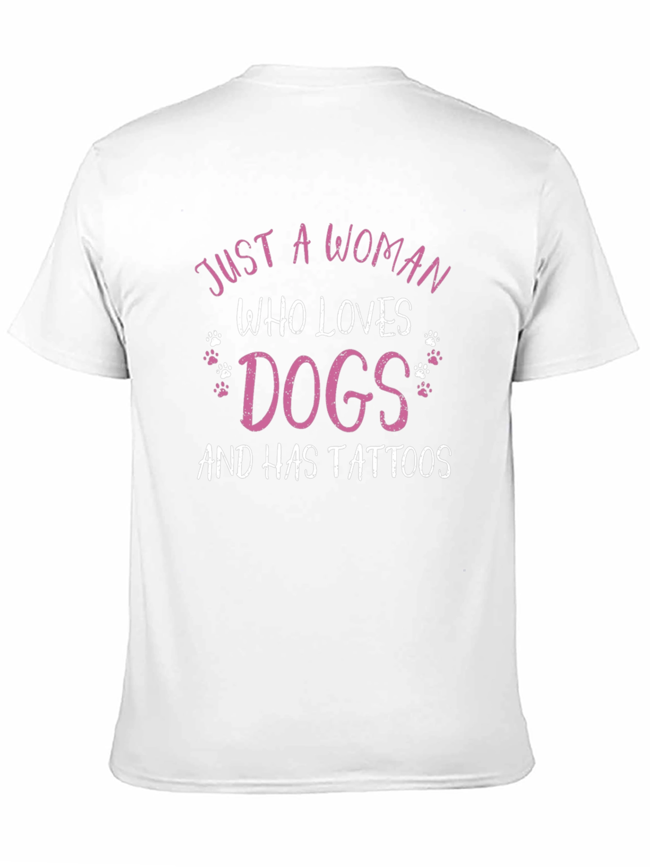 Woman Loves Dogs T-Shirt Tattooed Lady Tee