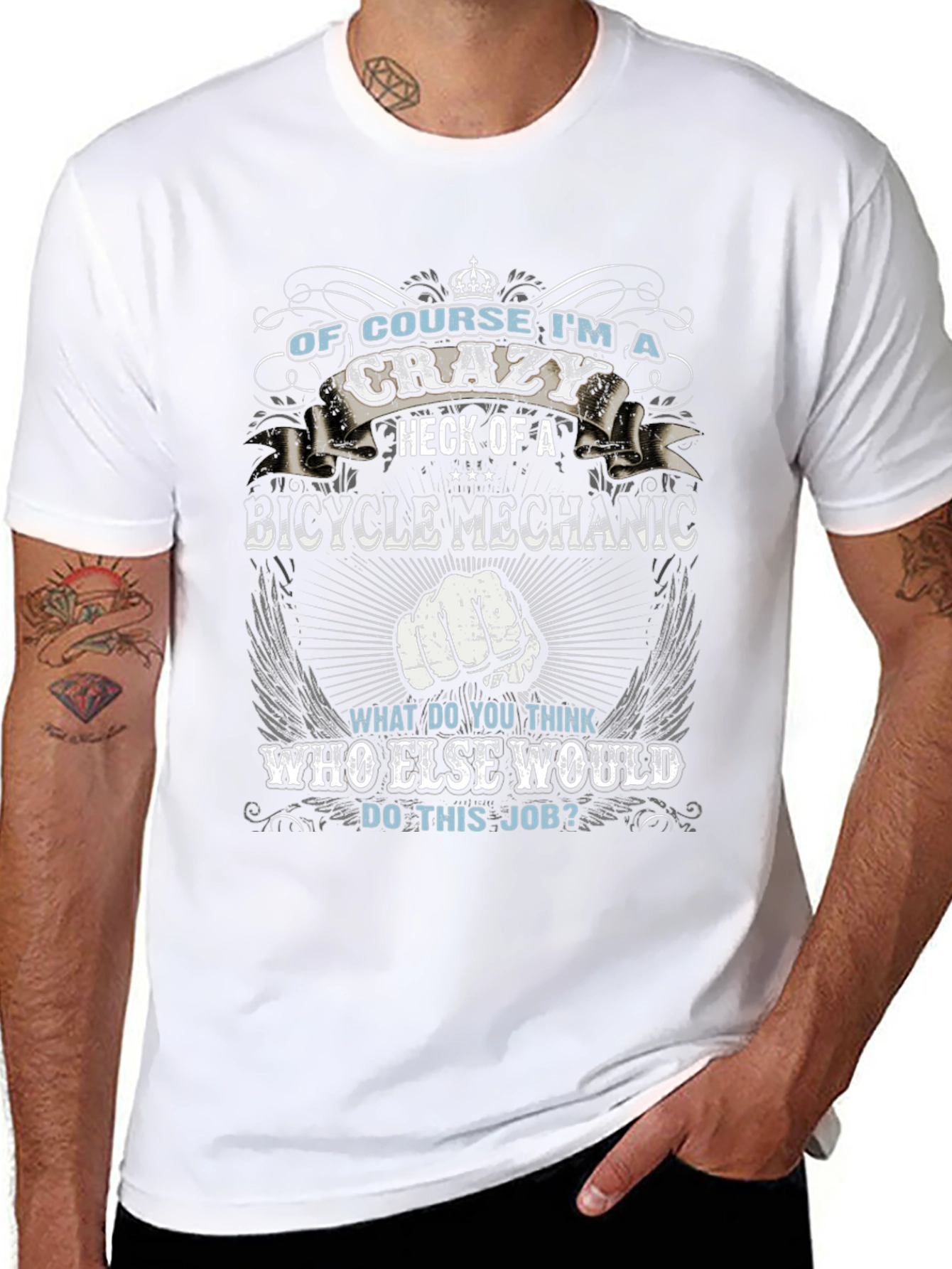 Crazy Bicycle Mechanic T-Shirt