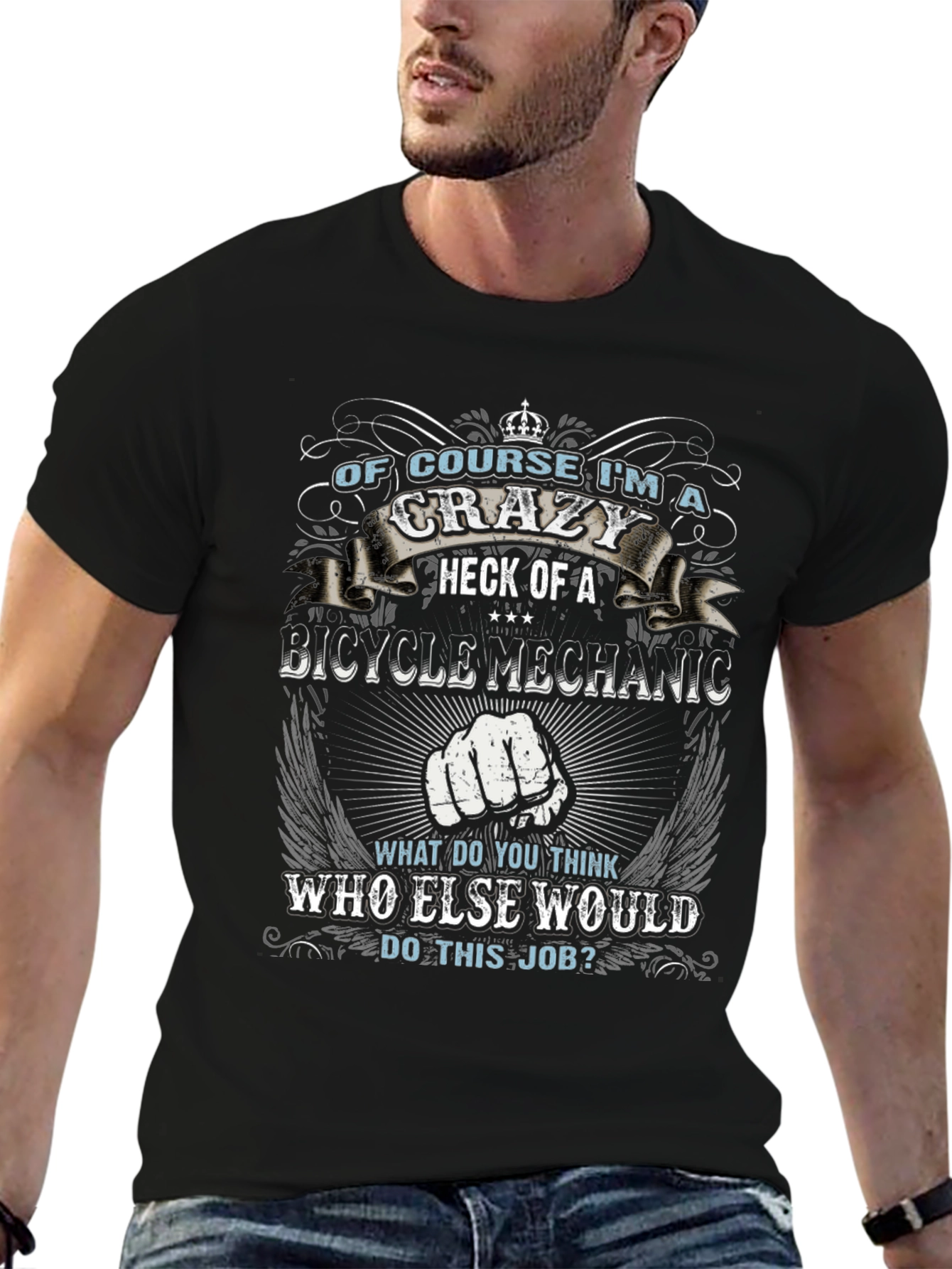 Crazy Bicycle Mechanic T-Shirt