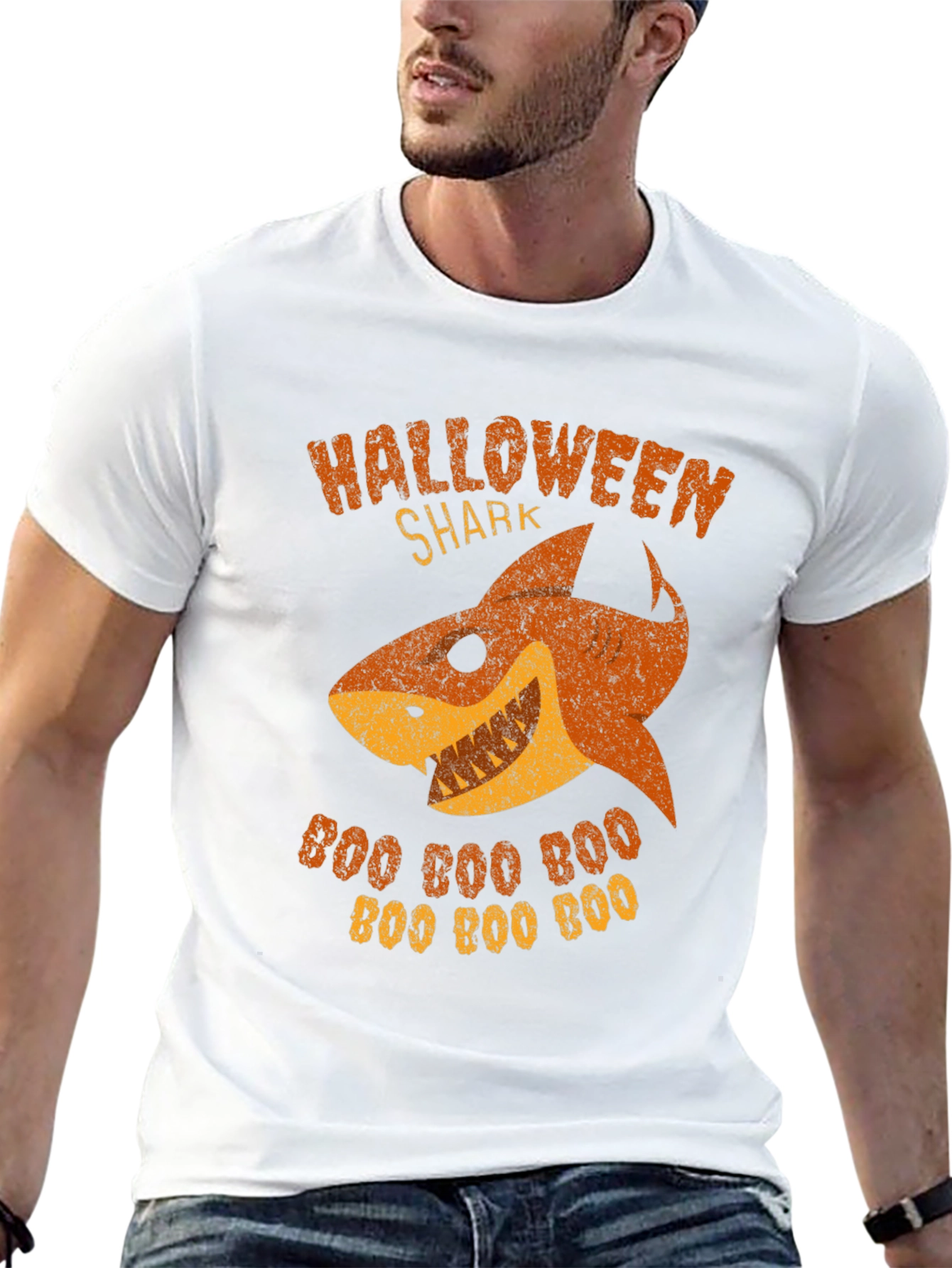 Halloween Shark Boo T-Shirt