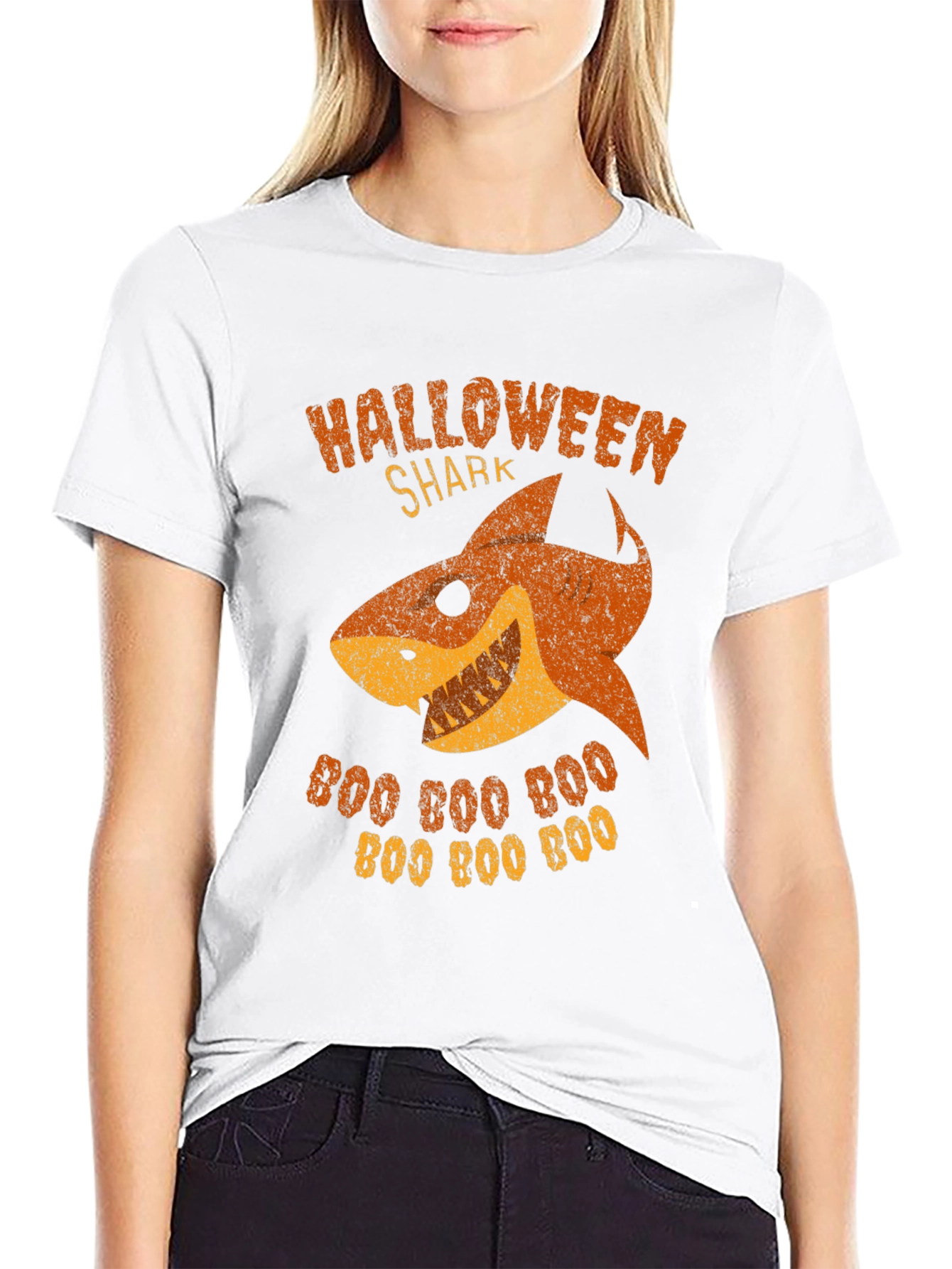 Halloween Shark Boo T-Shirt