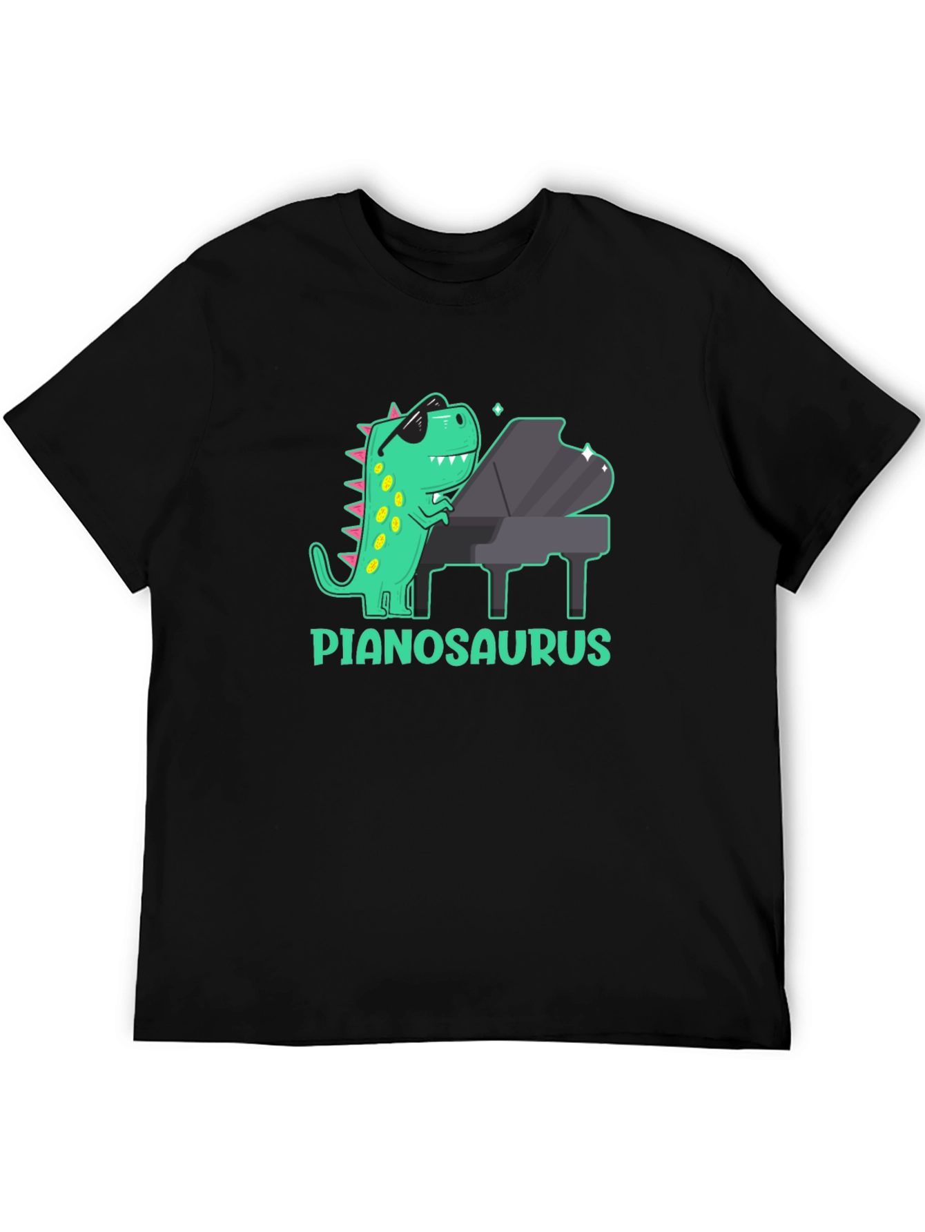 Pianosaurus T-Shirt: Dinosaur Playing Piano