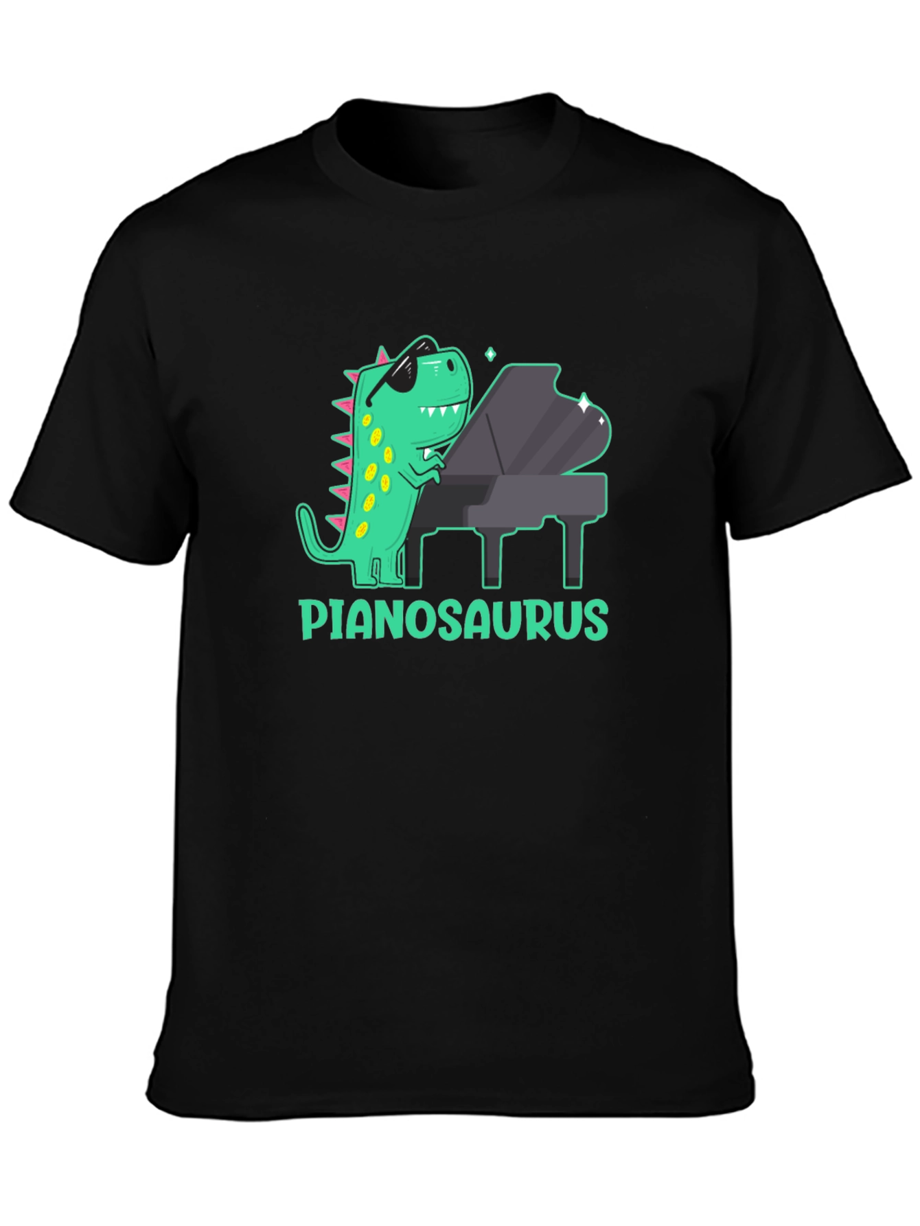 Pianosaurus T-Shirt: Dinosaur Playing Piano