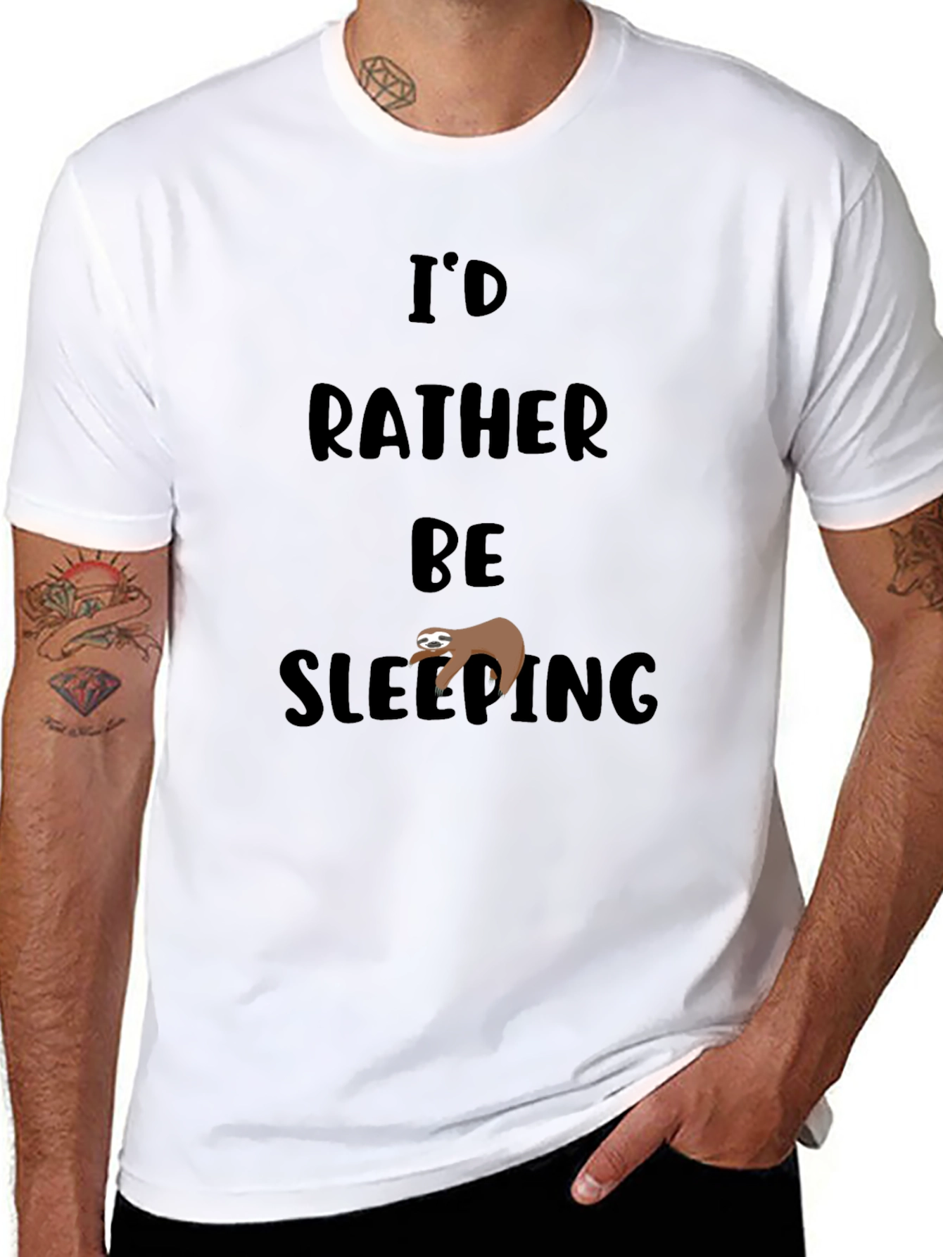 Id Rather Be Sleeping Sloth Tee