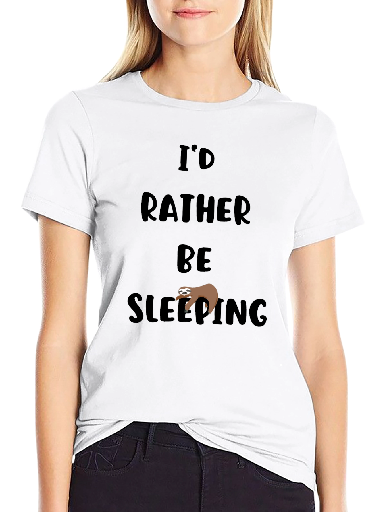 Id Rather Be Sleeping Sloth Tee