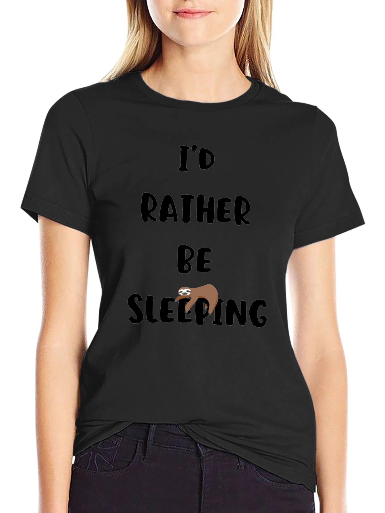 Id Rather Be Sleeping Sloth Tee