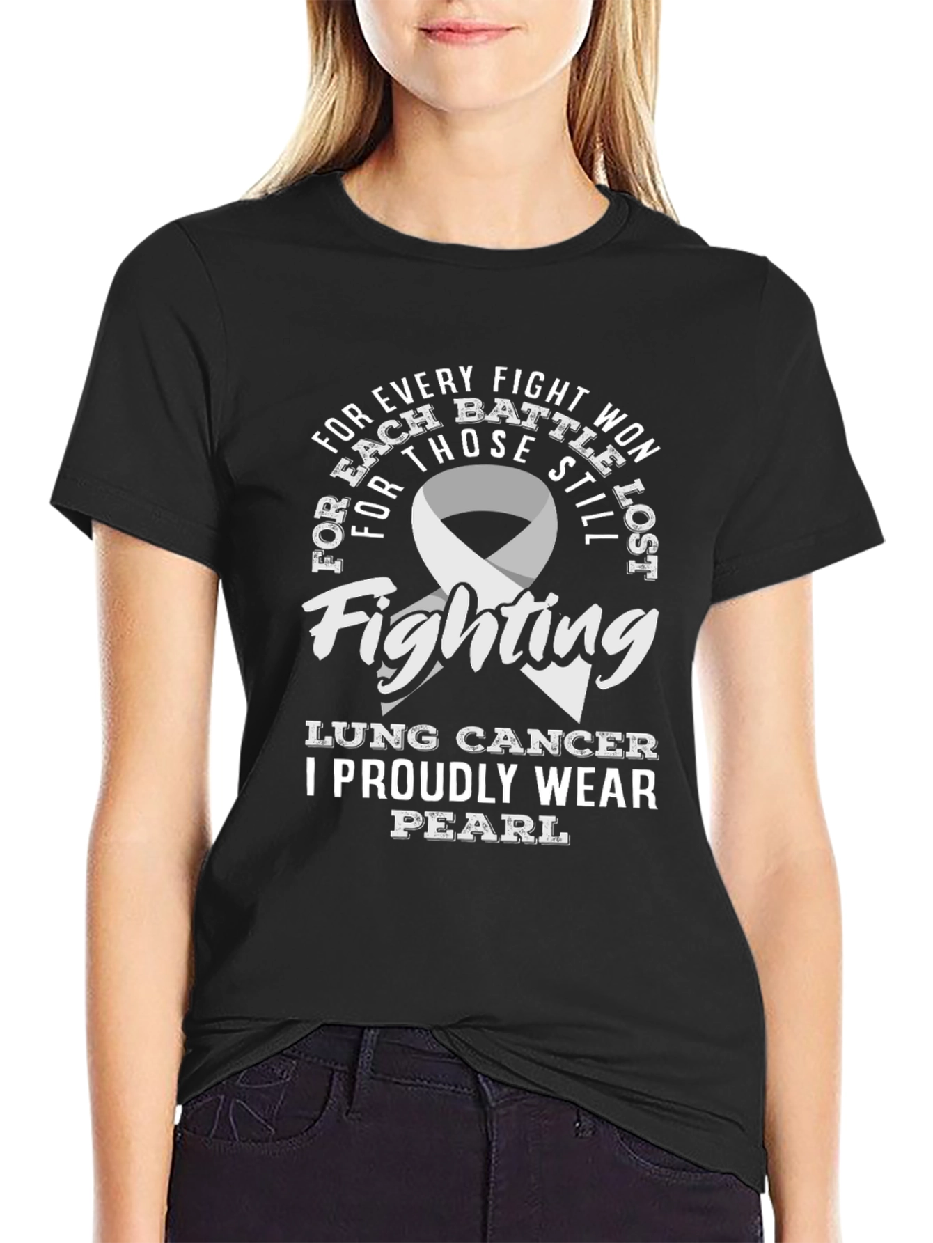 Lung Cancer Awareness T-Shirt - For Pearl