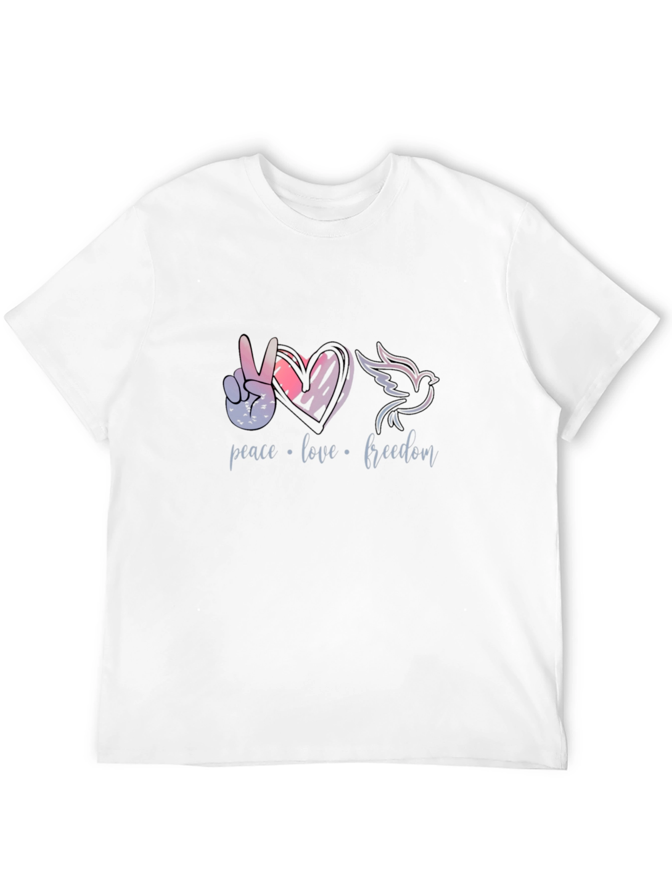 Peace Love Freedom Graphic T-Shirt