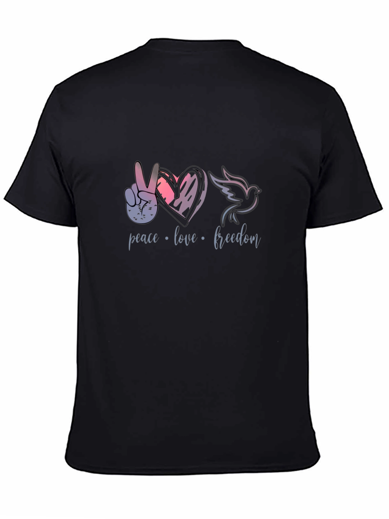 Peace Love Freedom Graphic T-Shirt
