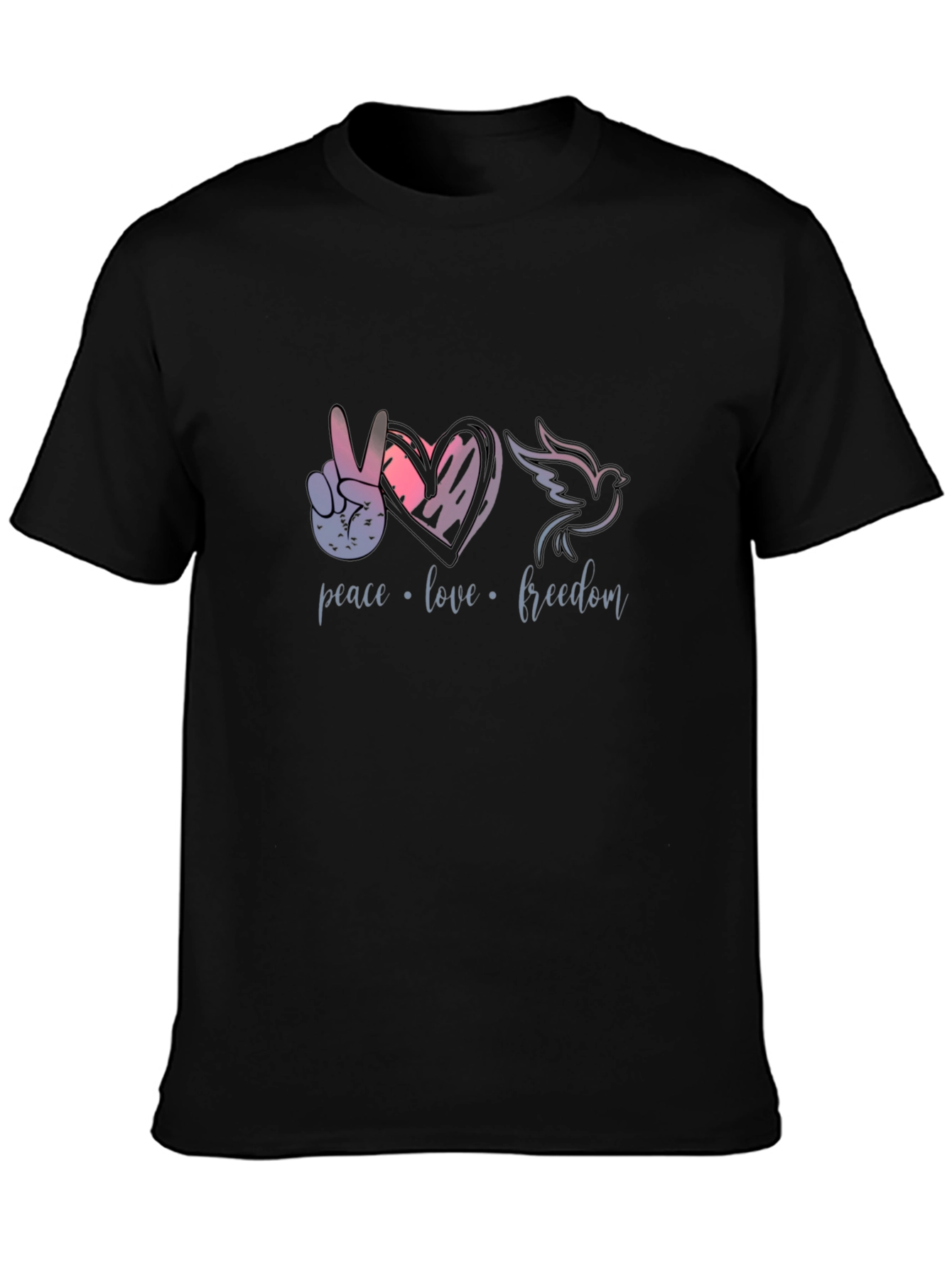 Peace Love Freedom Graphic T-Shirt