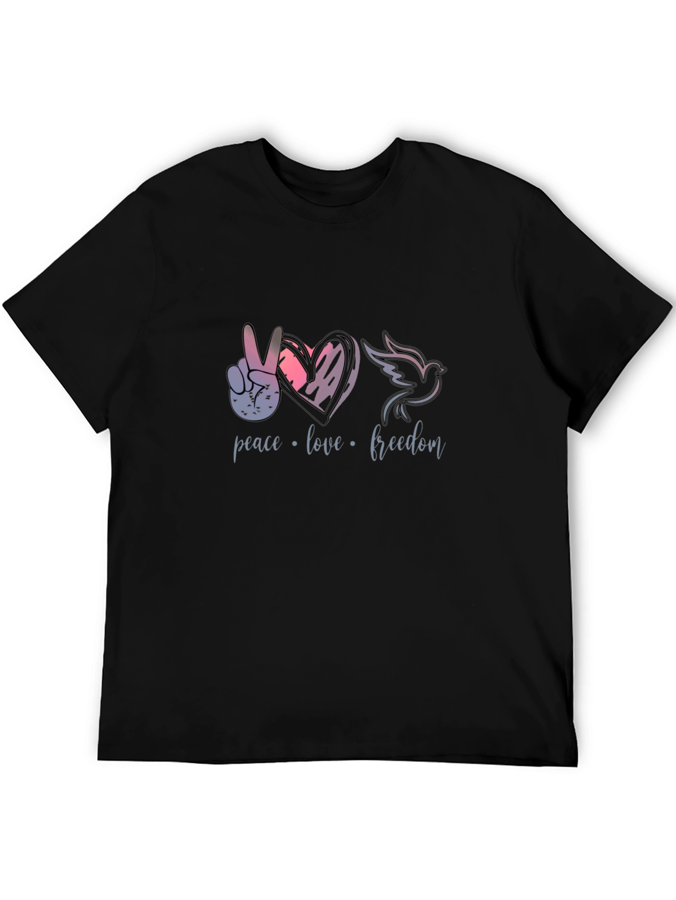 Peace Love Freedom Graphic T-Shirt