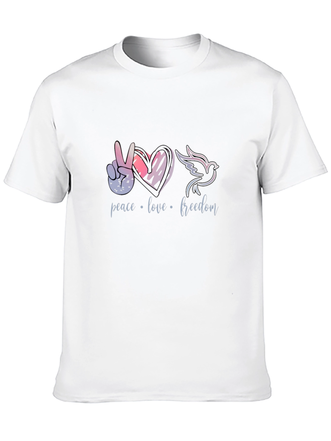 Peace Love Freedom Graphic T-Shirt