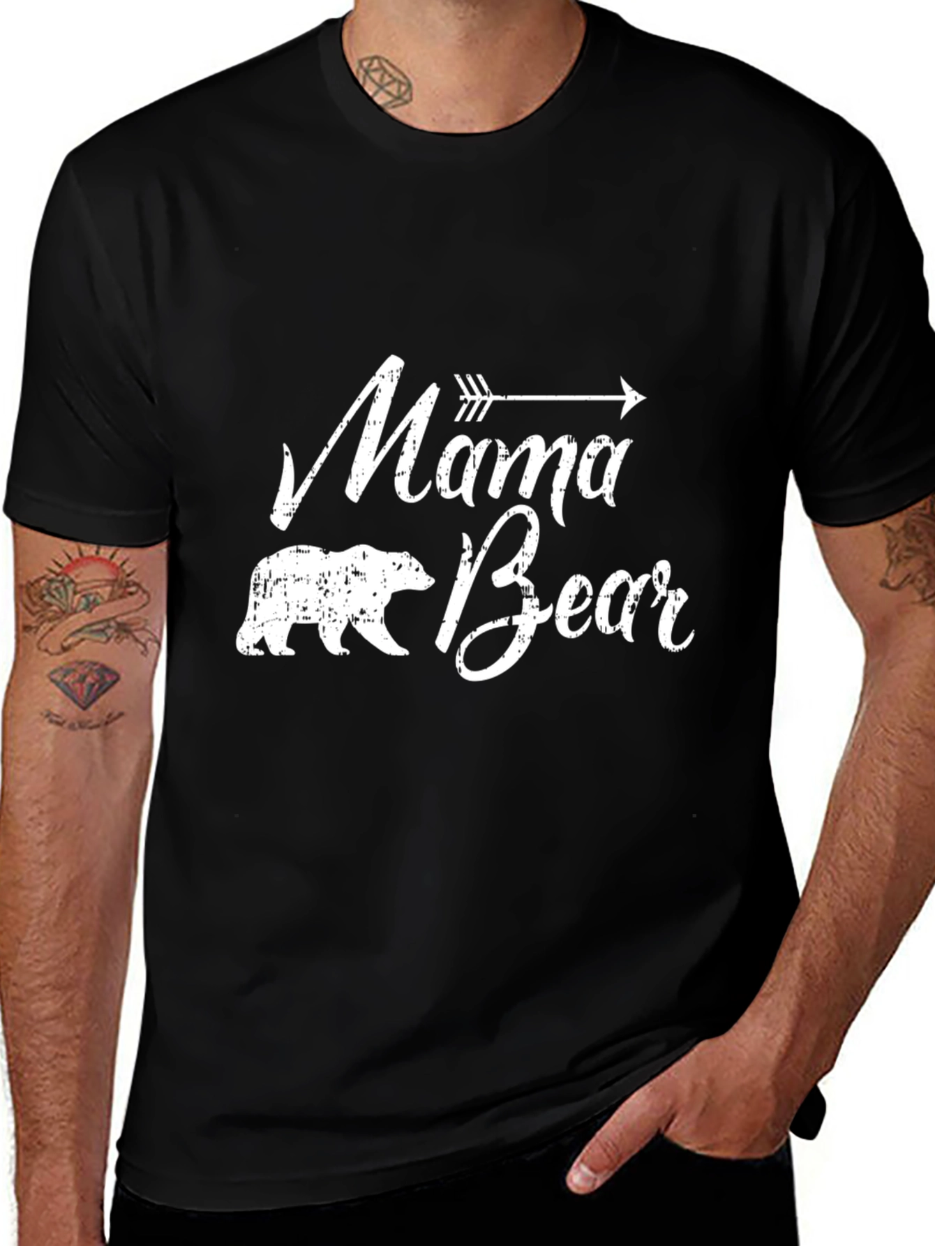 Mama Bear Graphic Tee - Cute Mom Shirt