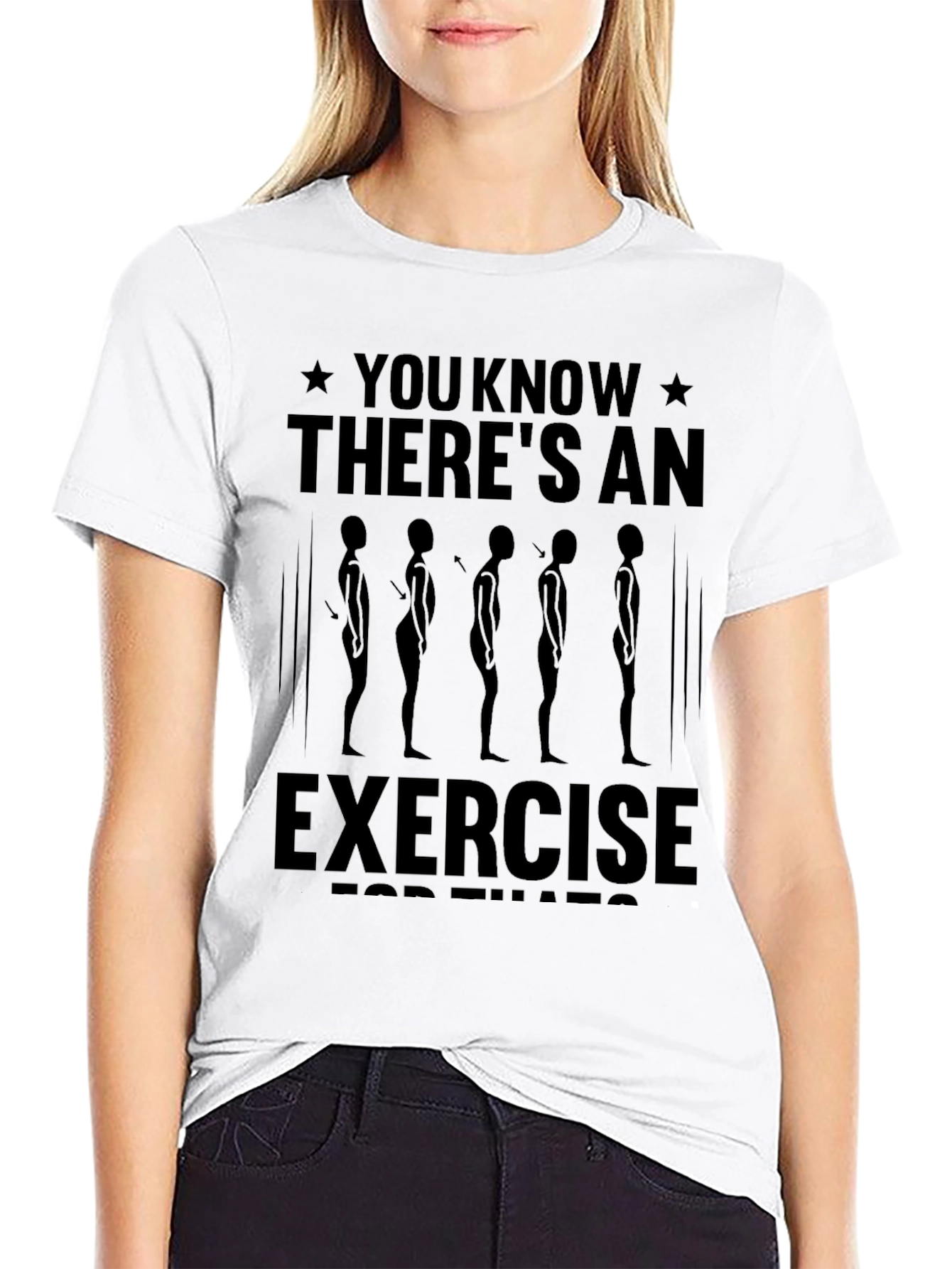 Posture Exercise Graphic T-Shirt