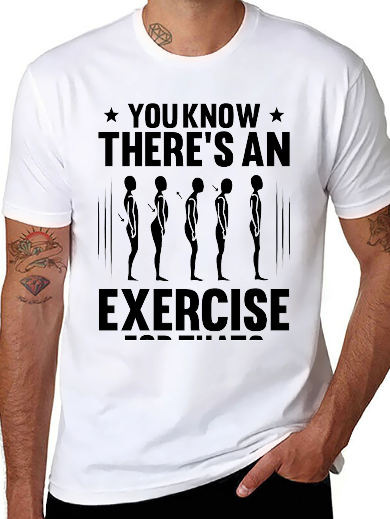 Posture Exercise Graphic T-Shirt