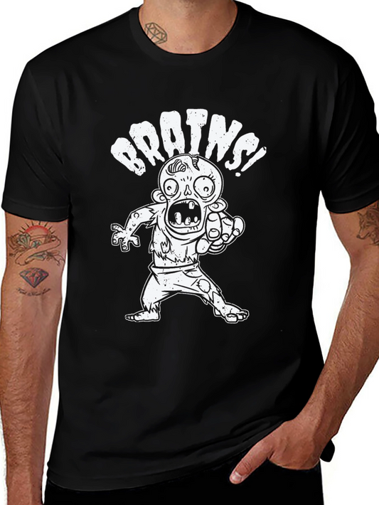 Zombie Brains Graphic Tee - Black T-Shirt