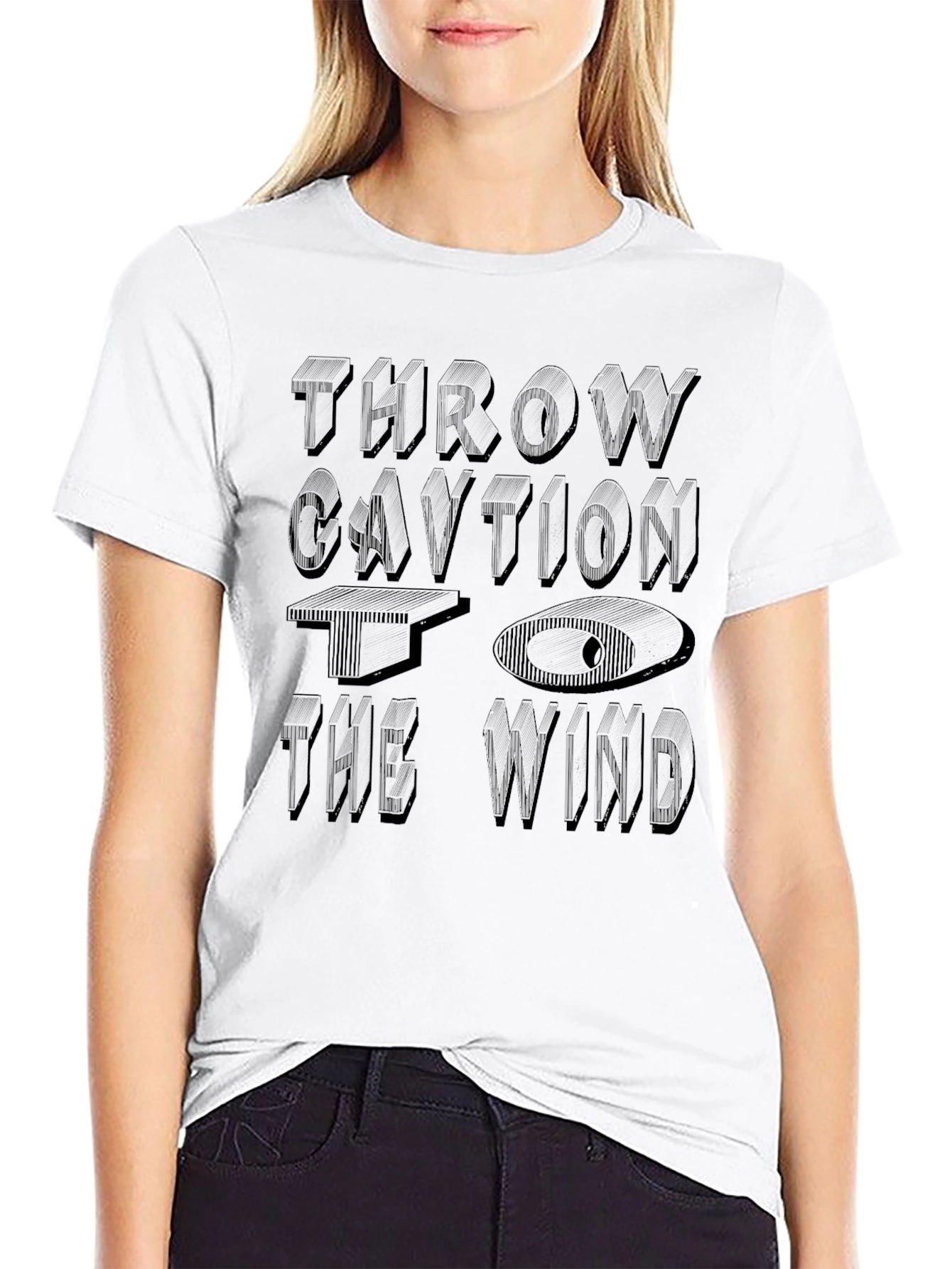 Throw Caution To The Wind Graphic T-Shirt