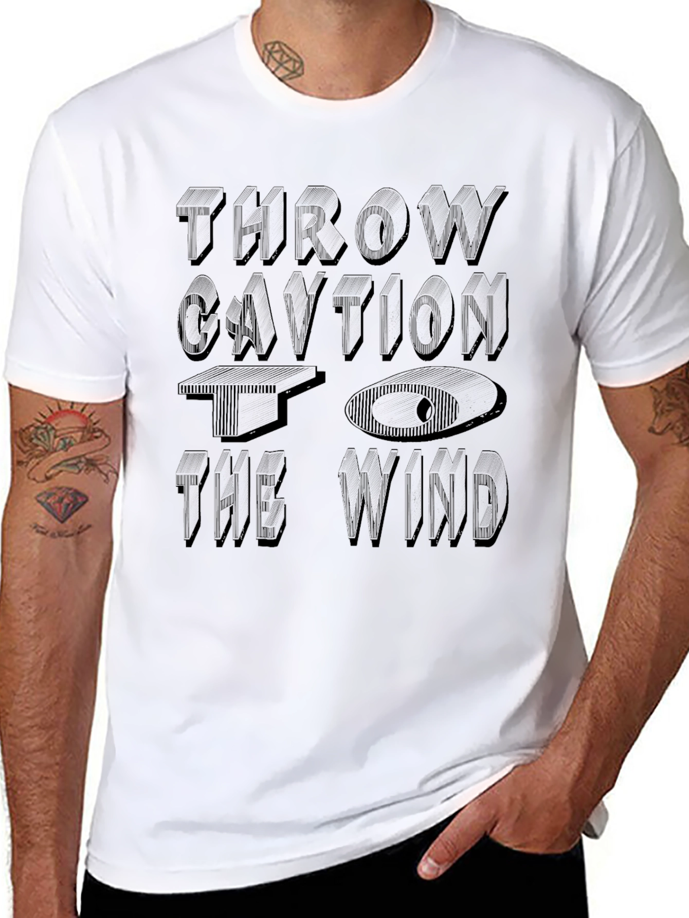 Throw Caution To The Wind Graphic T-Shirt
