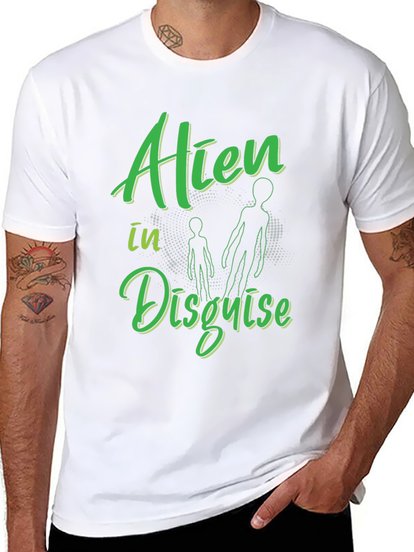 Alien in Disguise Graphic T-Shirt Black