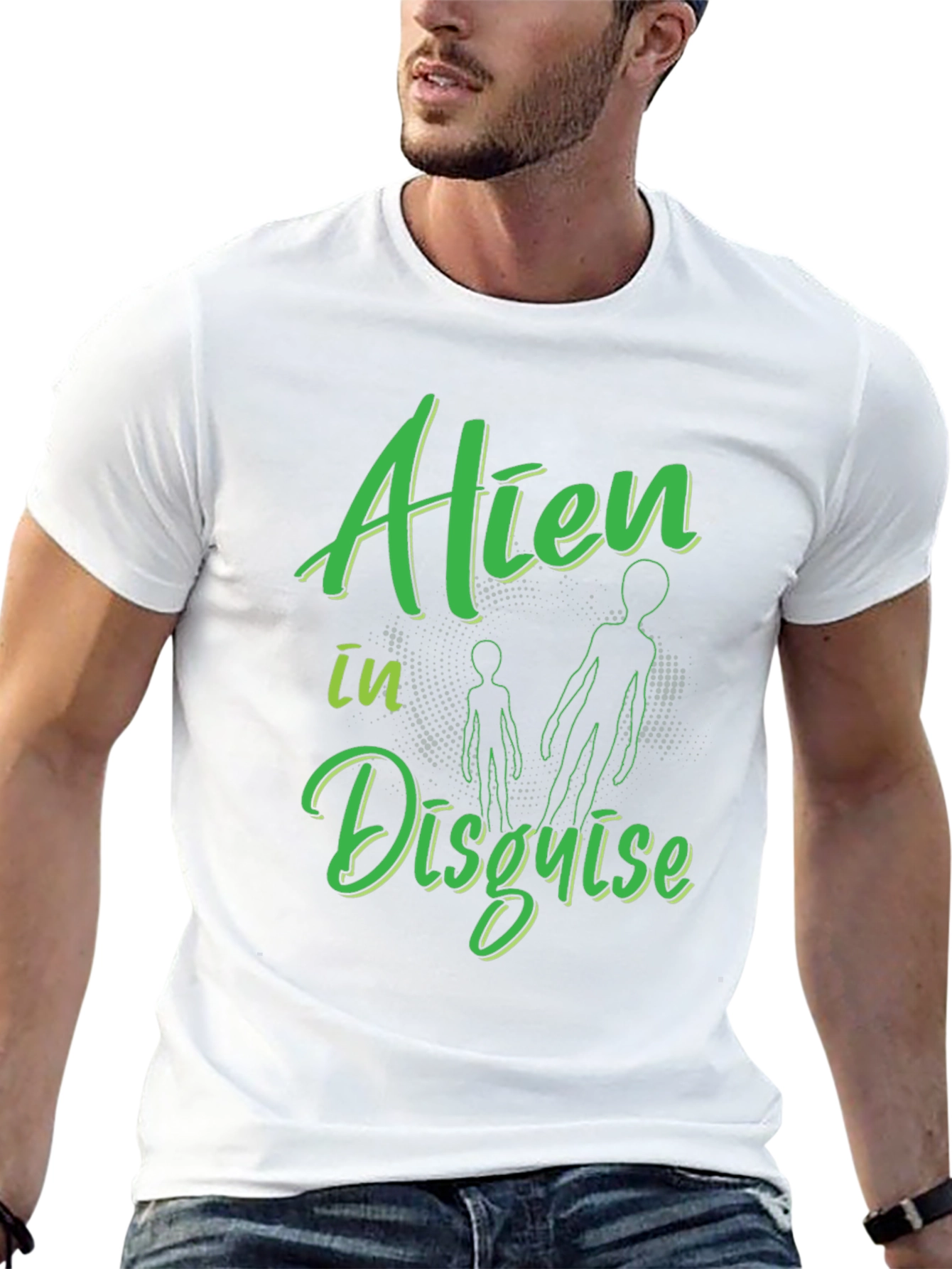 Alien in Disguise Graphic T-Shirt Black