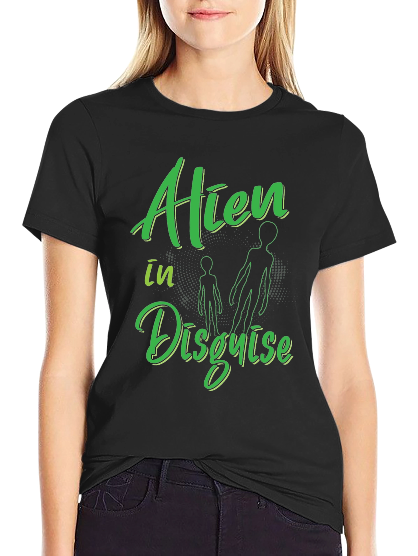Alien in Disguise Graphic T-Shirt Black