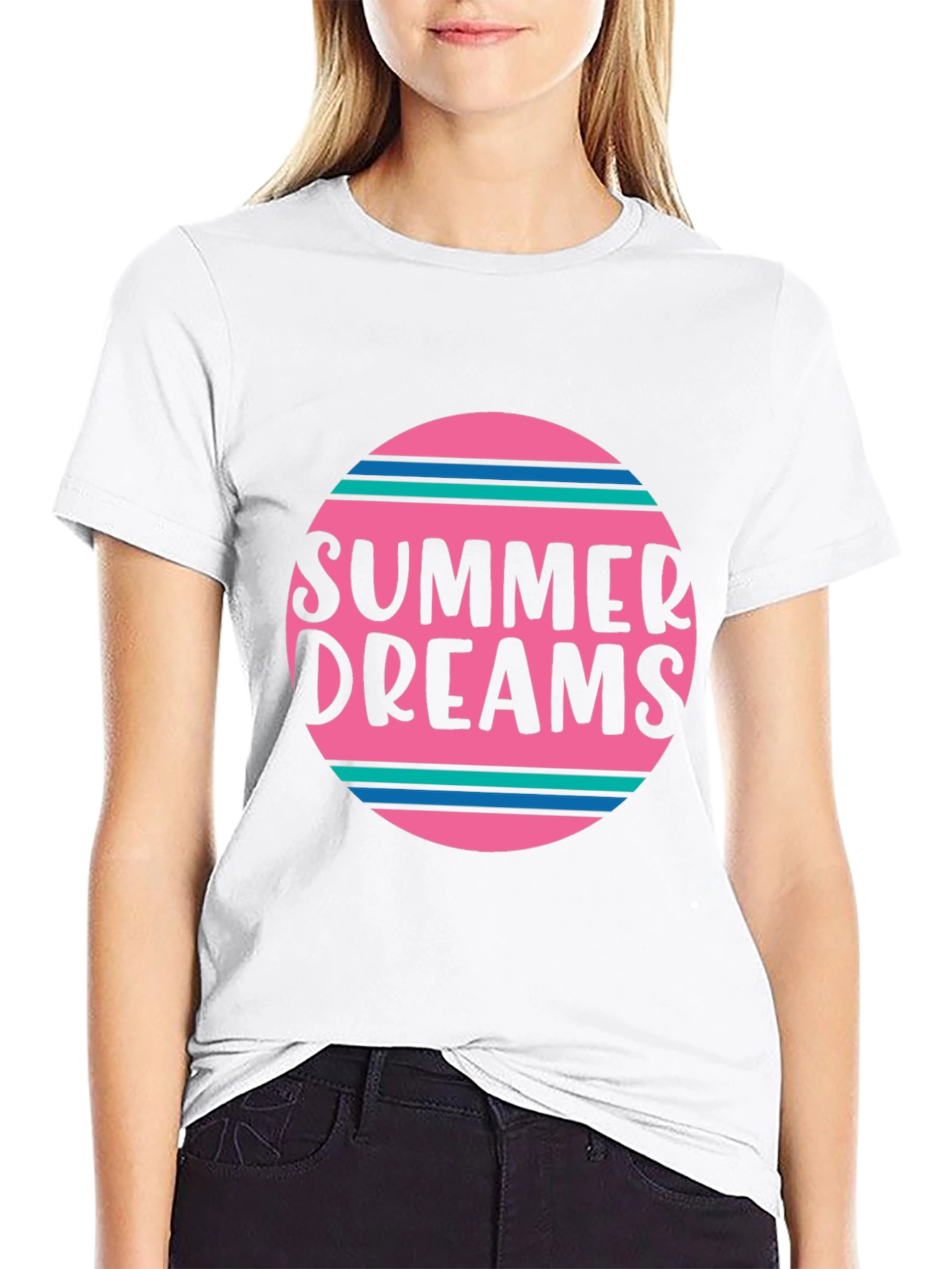 Summer Dreams Graphic Tee - Black