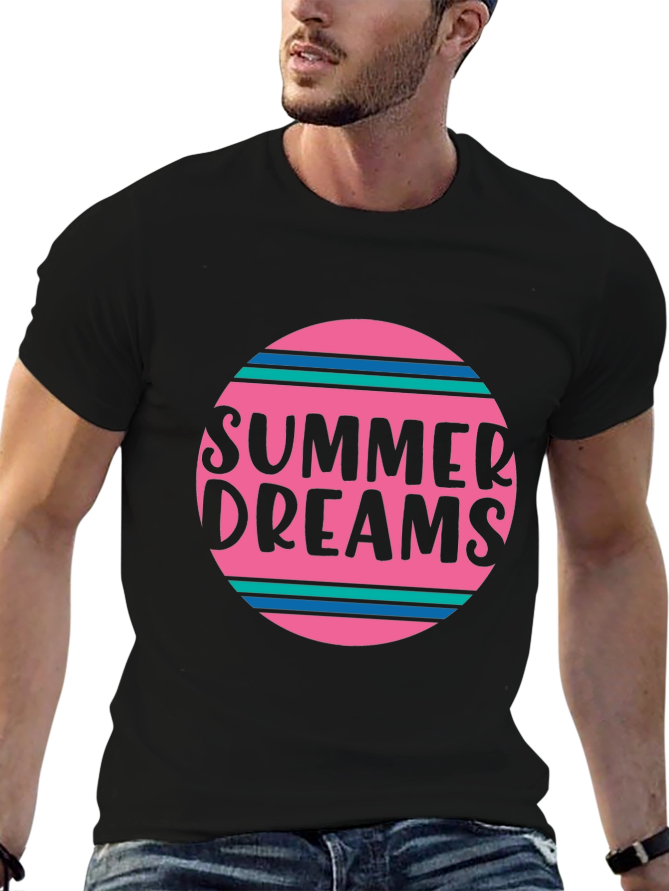 Summer Dreams Graphic Tee - Black