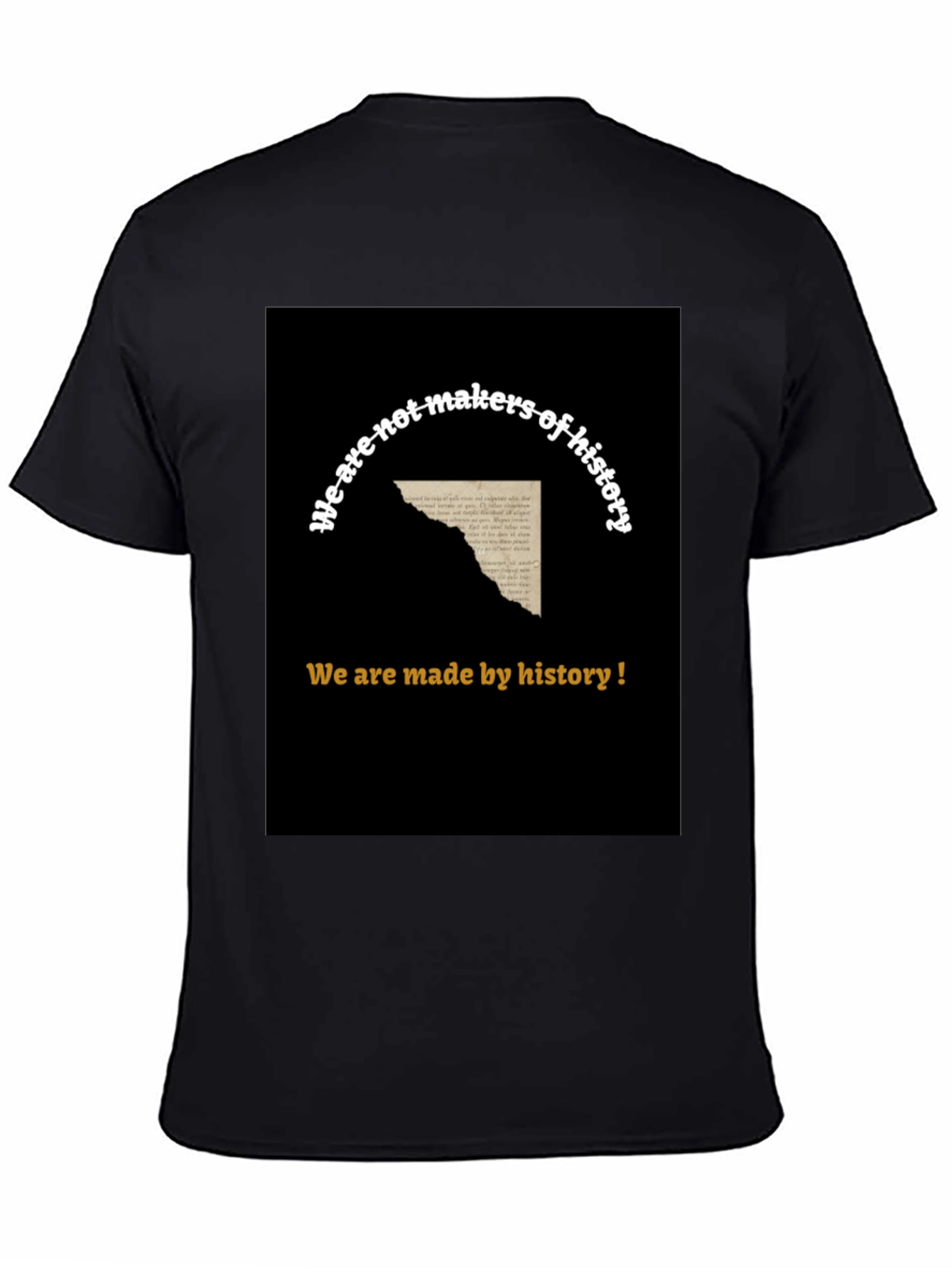 History T-Shirt - Mens Black Graphic Tee