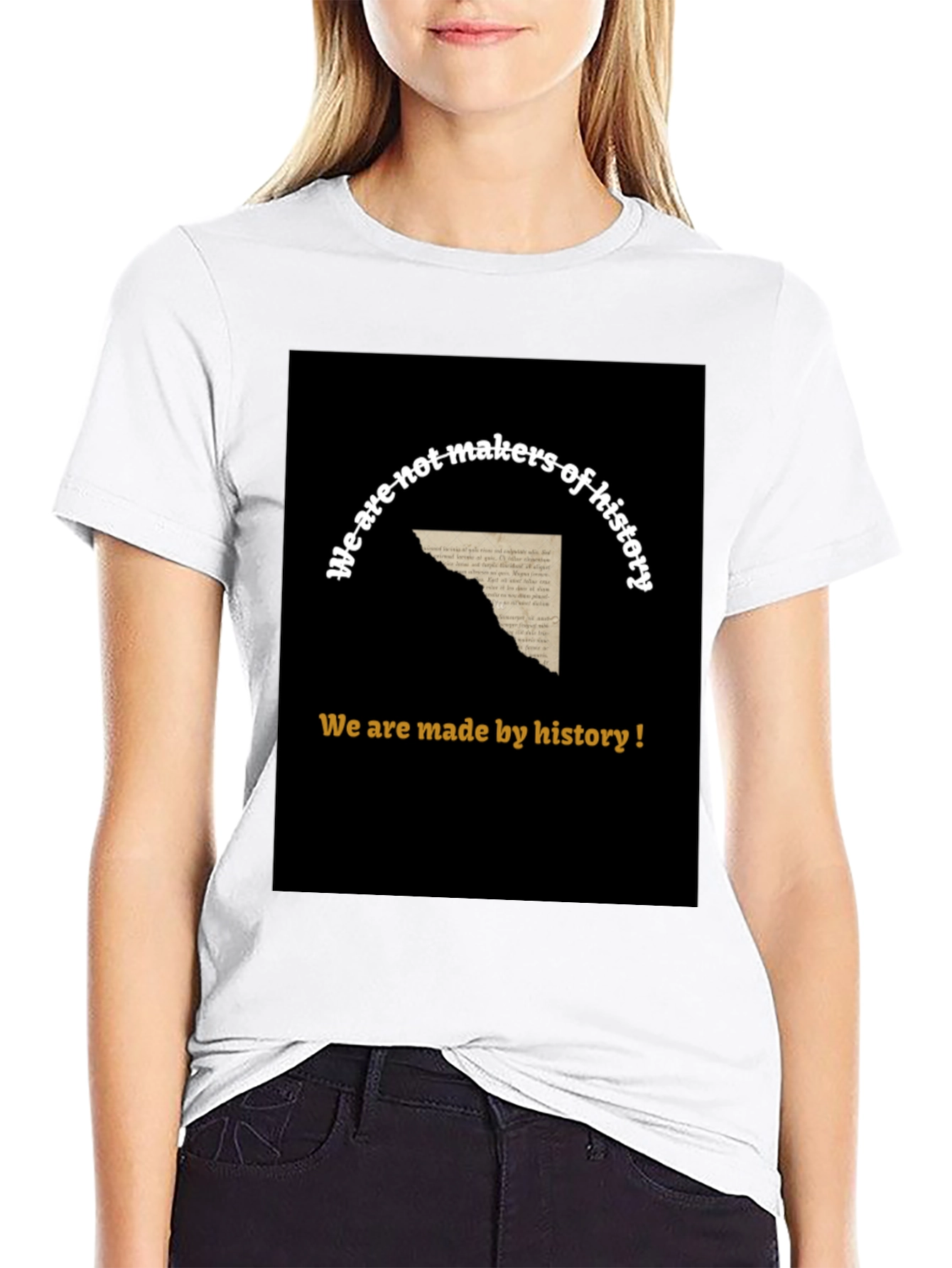 History T-Shirt - Mens Black Graphic Tee