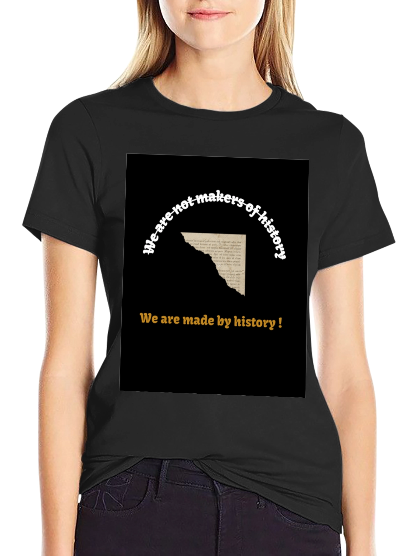 History T-Shirt - Mens Black Graphic Tee