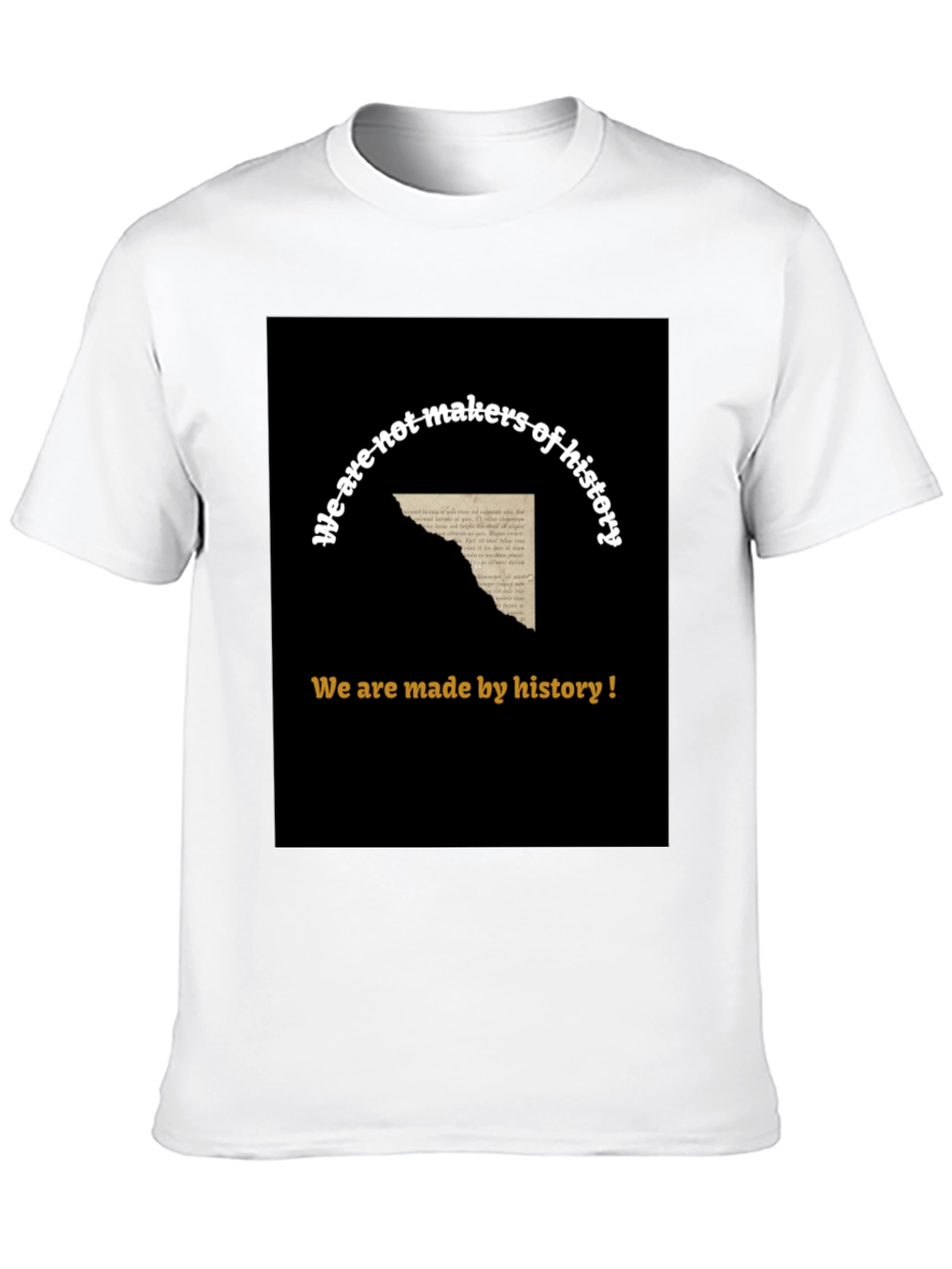 History T-Shirt - Mens Black Graphic Tee