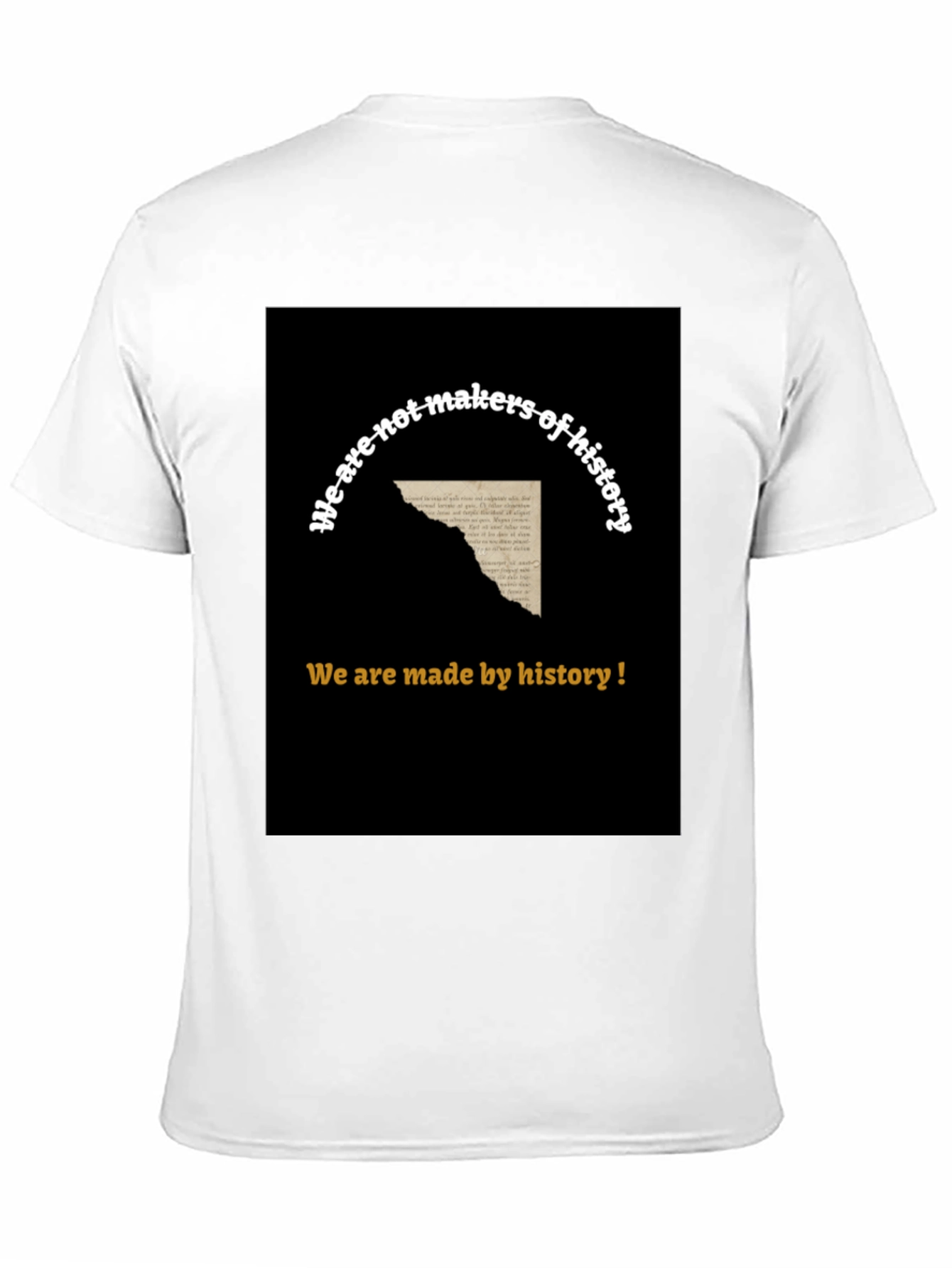 History T-Shirt - Mens Black Graphic Tee