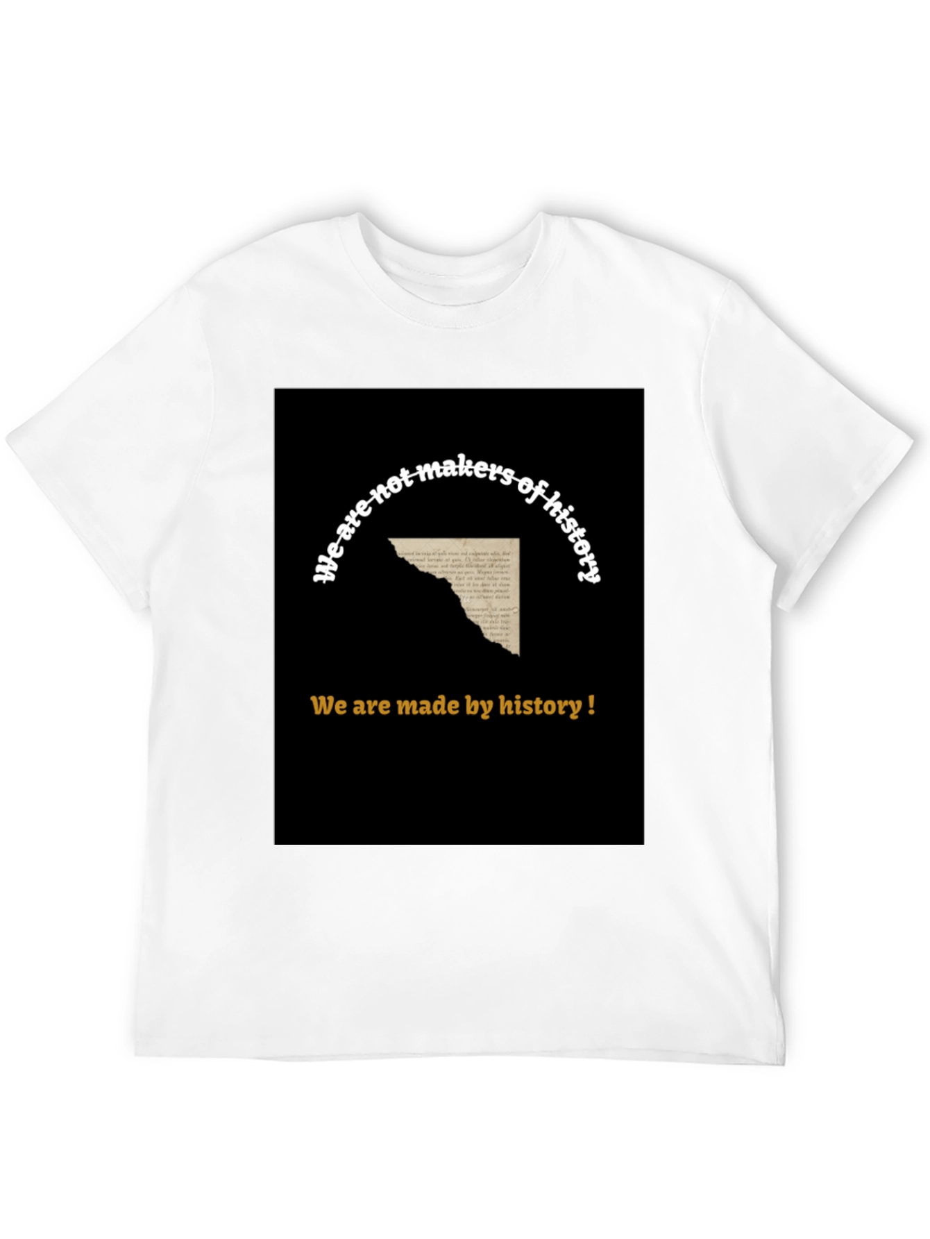 History T-Shirt - Mens Black Graphic Tee