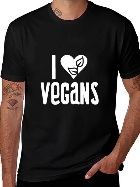 I Heart Vegans Graphic Tee - Vegan Lover T-Shirt