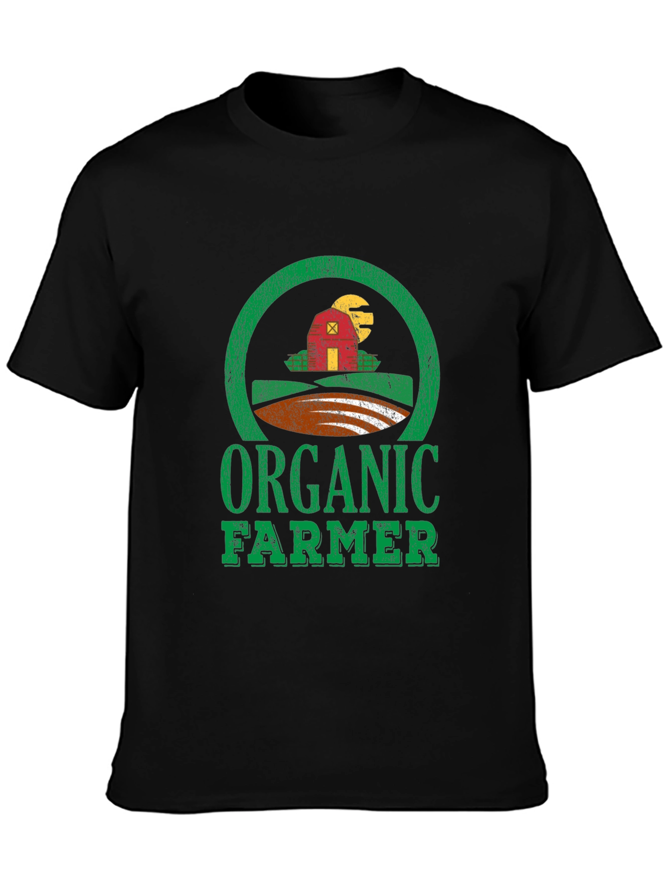 Organic Farmer Graphic Tee - Black