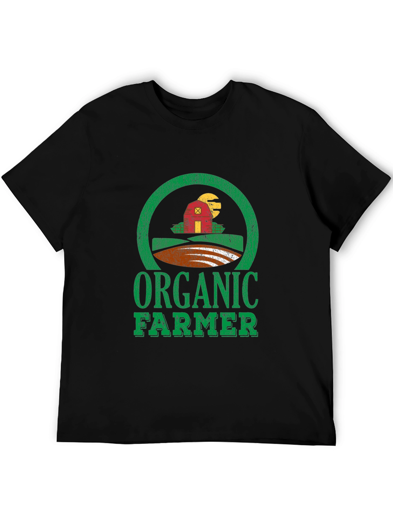 Organic Farmer Graphic Tee - Black