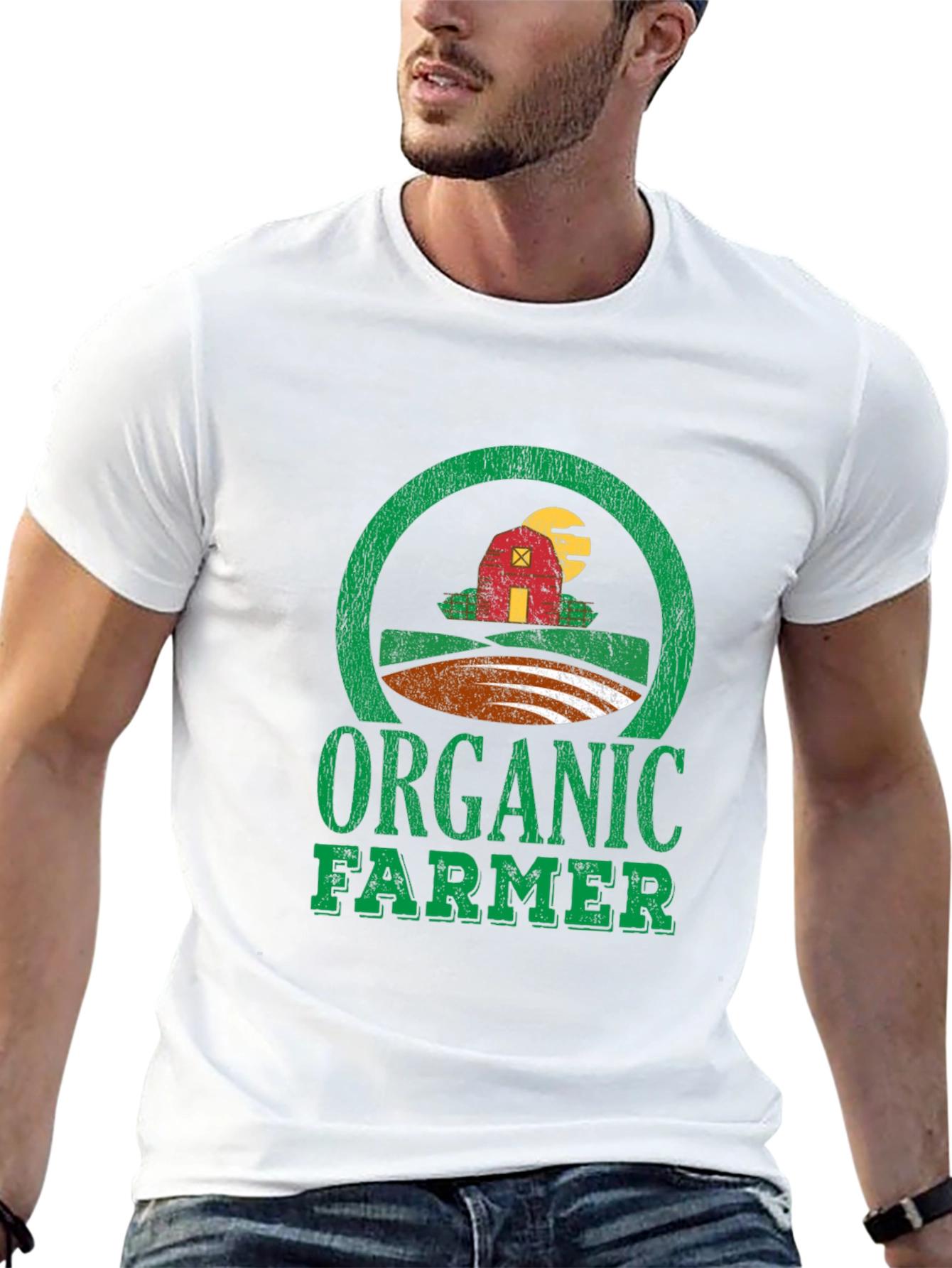 Organic Farmer Graphic Tee - Black