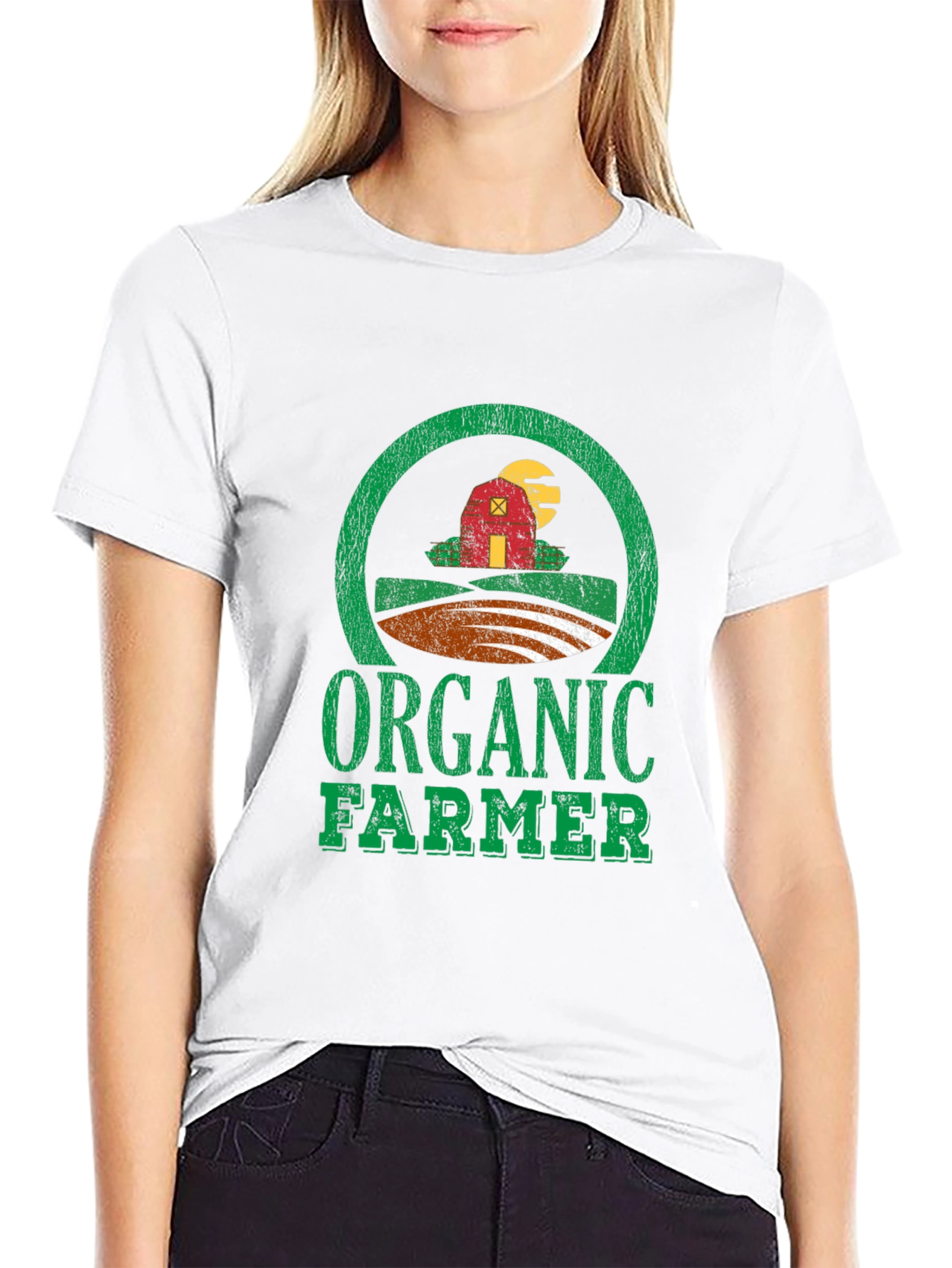 Organic Farmer Graphic Tee - Black
