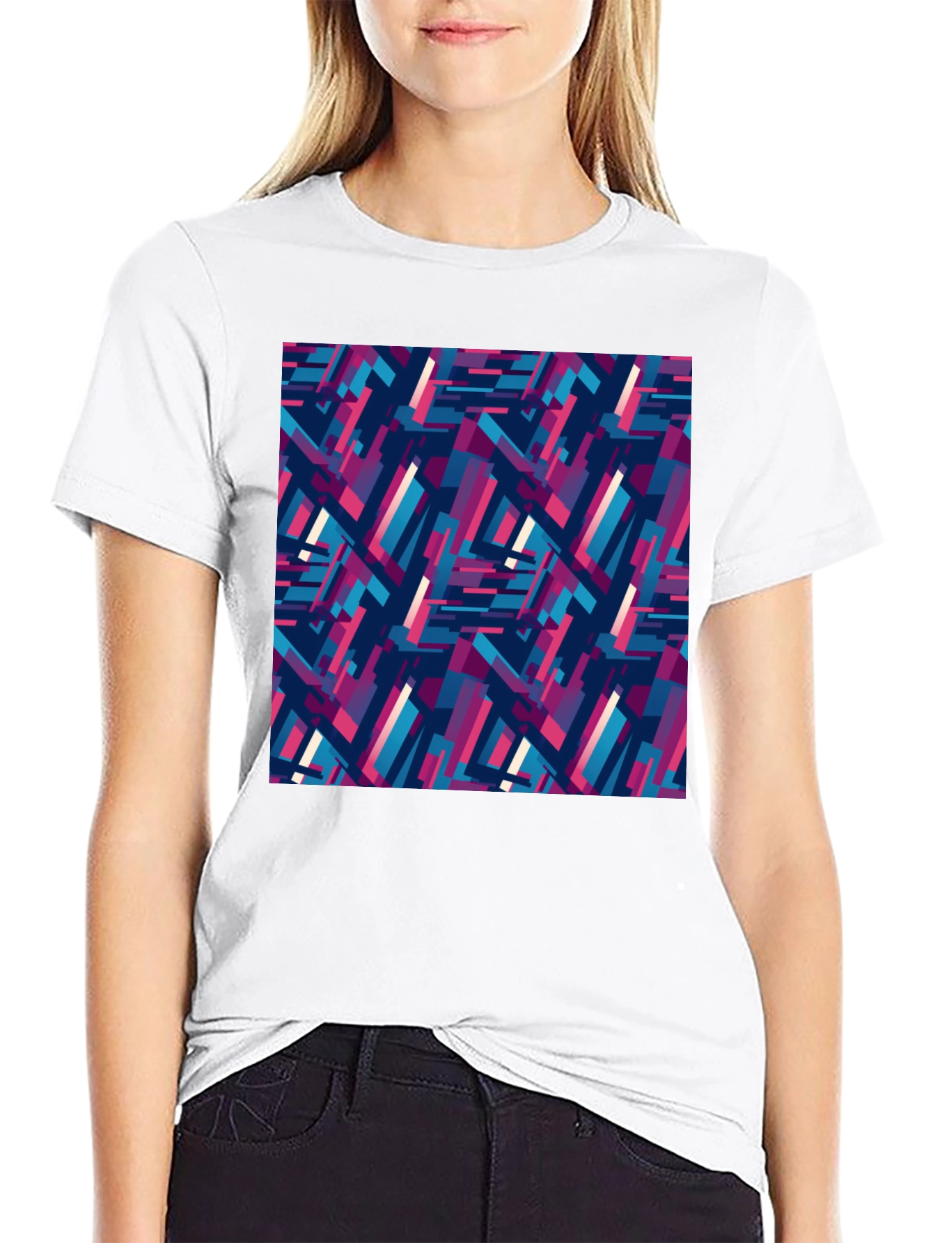 Abstract Geometric Pattern Tee