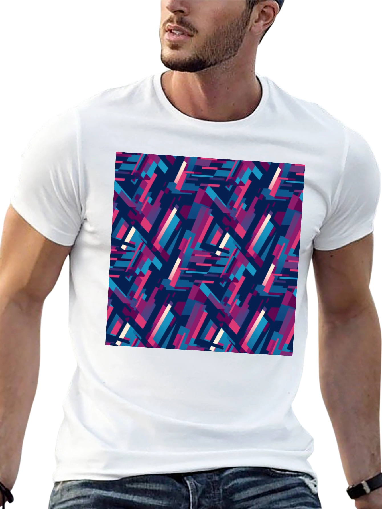 Abstract Geometric Pattern Tee